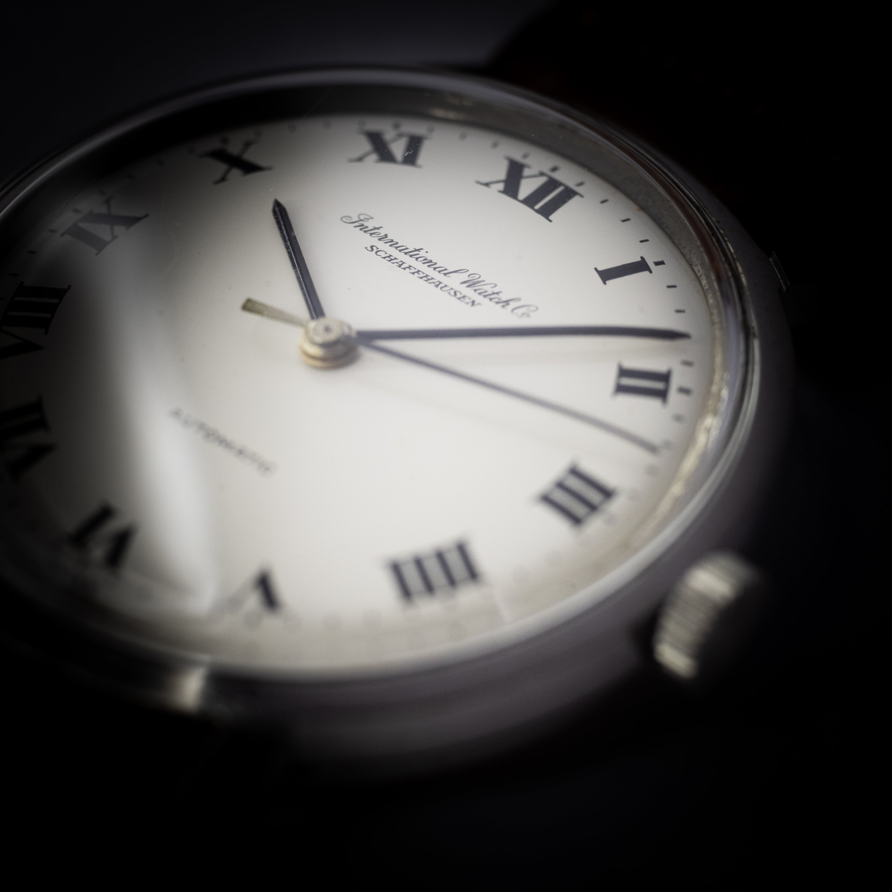 IWC ラウンド 1971年製 オートマチック Cal.854B ホワイトローマン ノンデイト