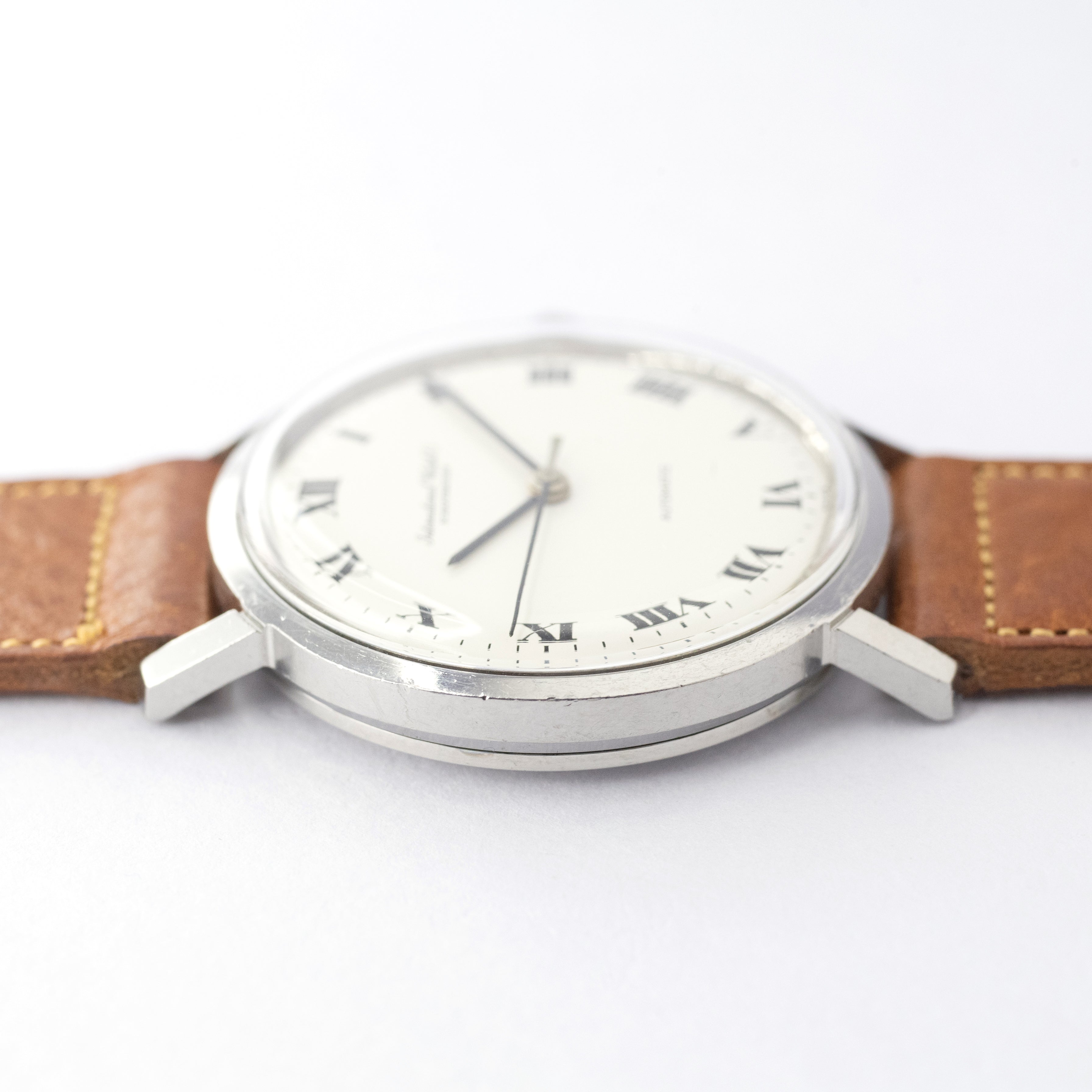 IWC ラウンド 1971年製 オートマチック Cal.854B ホワイトローマン ノンデイト