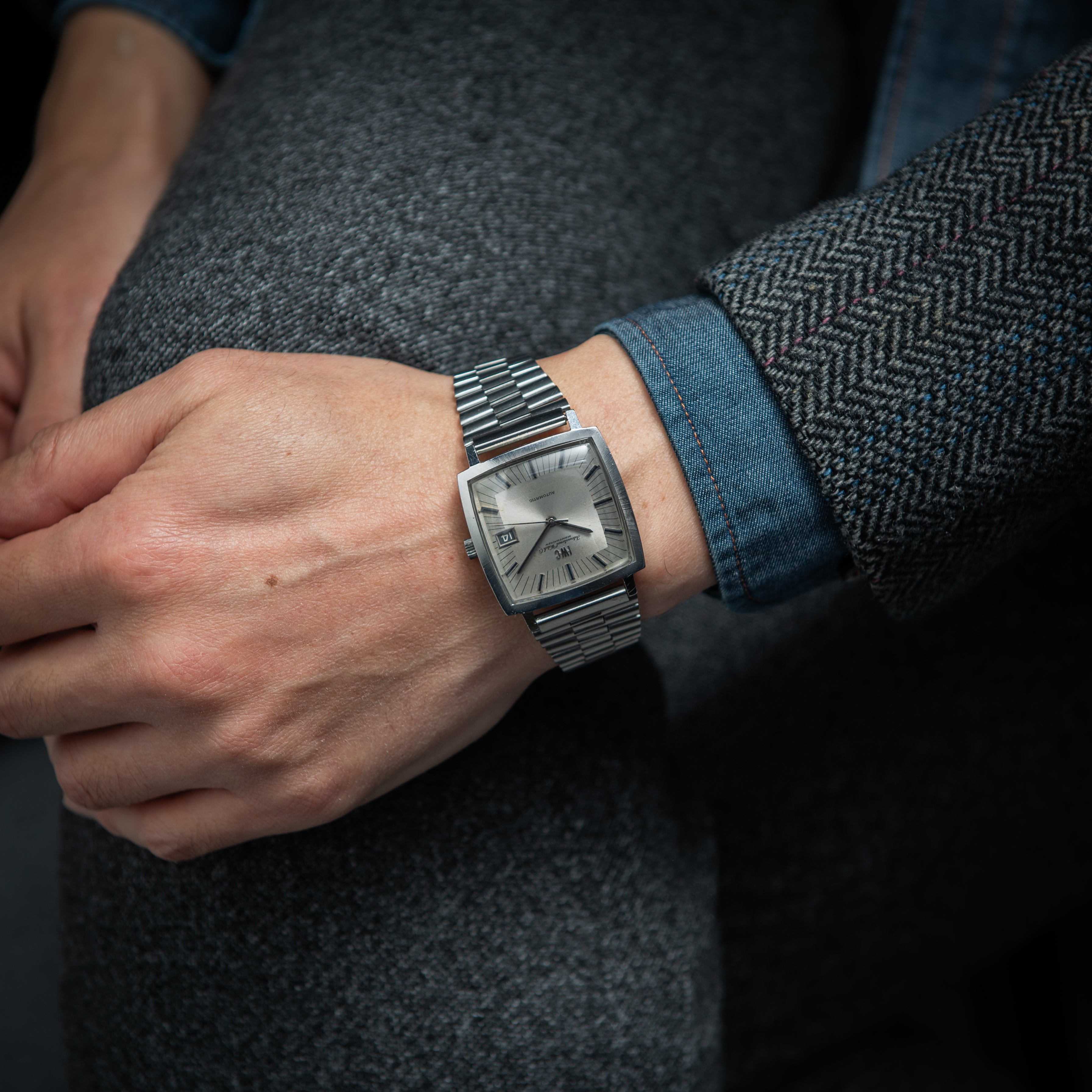 IWC スクエアオートマチック 1970年製（昭和45年製）Cal.8541B 純正ブレス付き