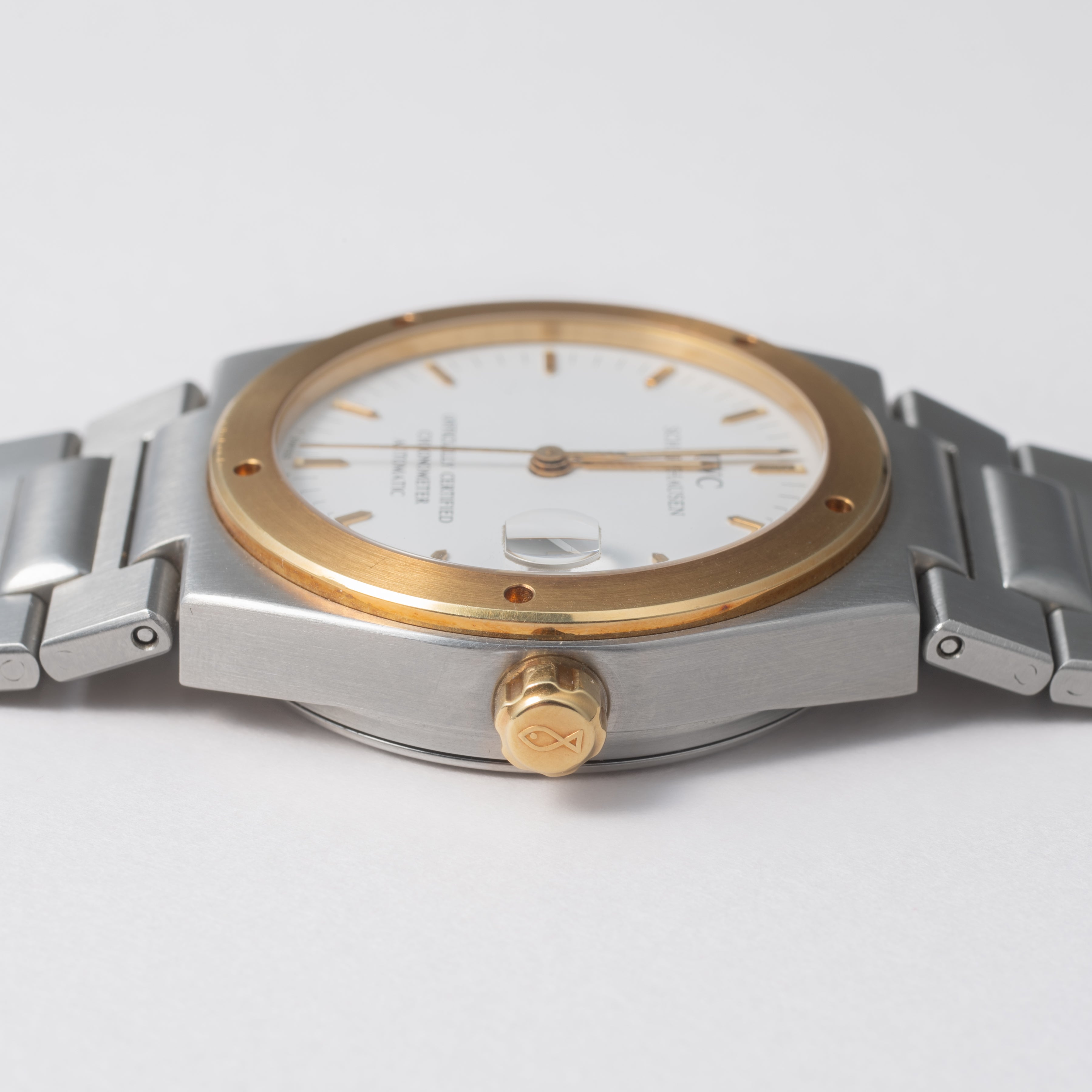 IWC インヂュニア 1993年製 Ref.3521 コンビ ジェンタデザイン 耐磁時計 自動巻きクロノメーター