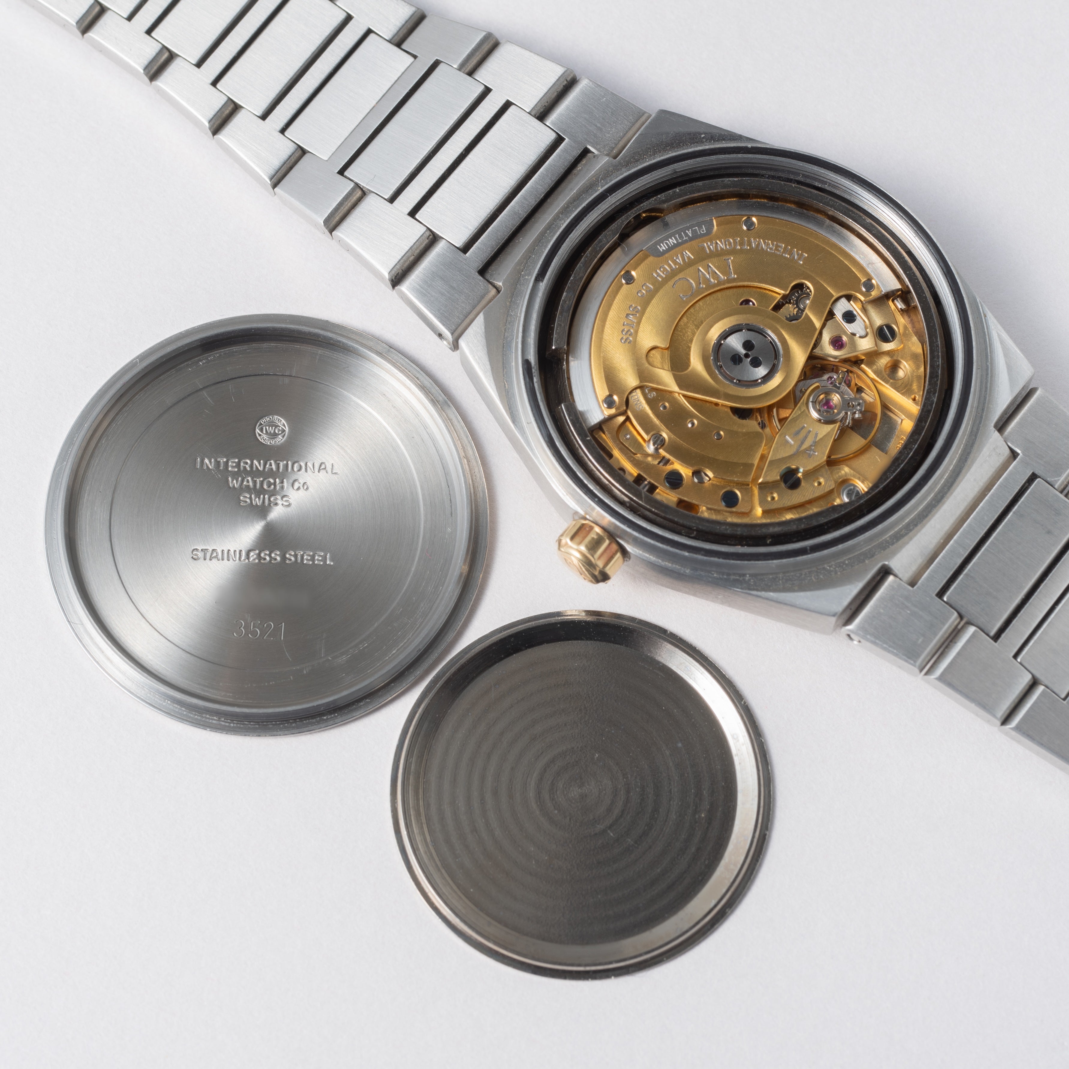 IWC インヂュニア 1993年製 Ref.3521 コンビ ジェンタデザイン 耐磁時計 自動巻きクロノメーター