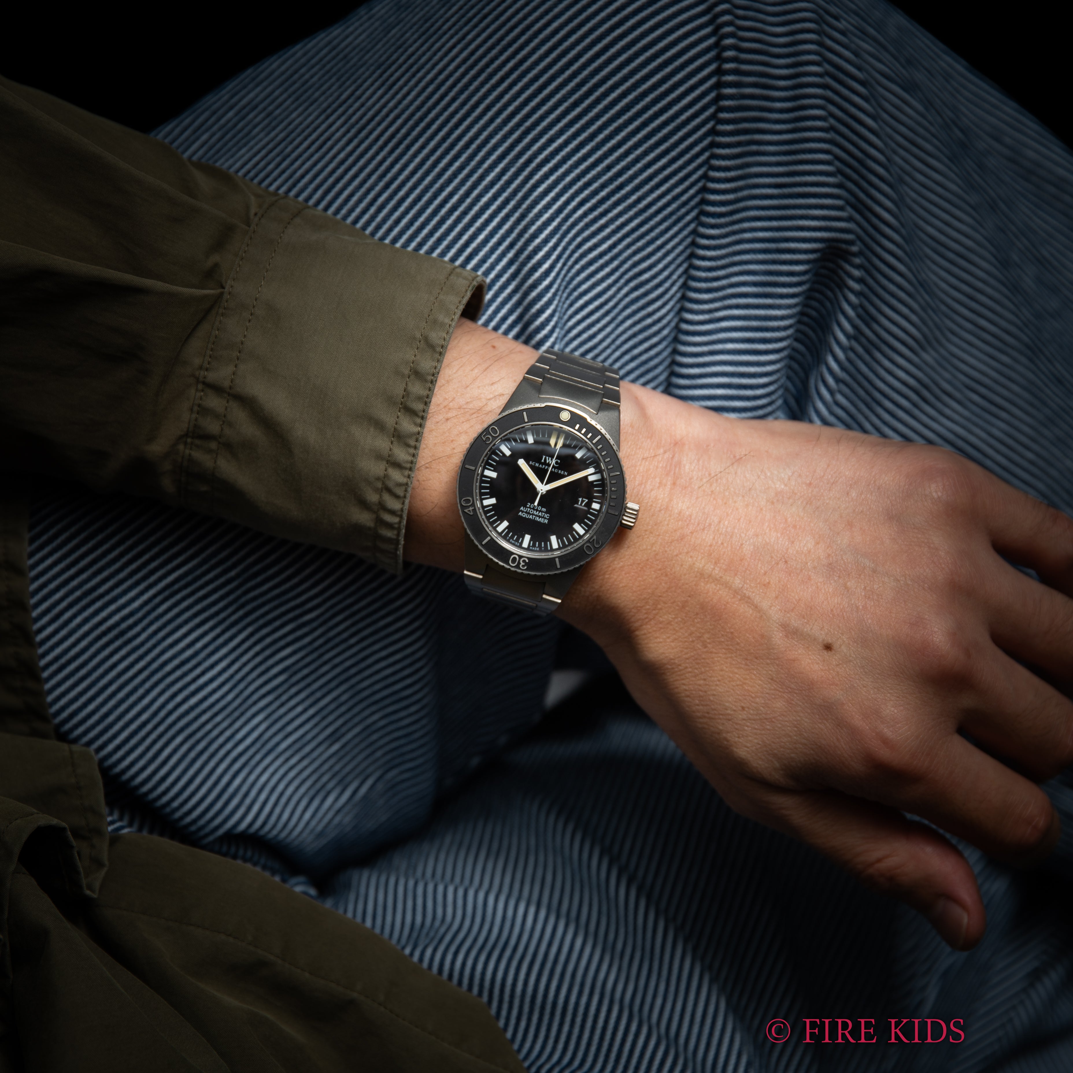 IWC 2000年製（平成12年製） アクアタイマー 2000m防水 チタン オールトリチウム 純正ブレス