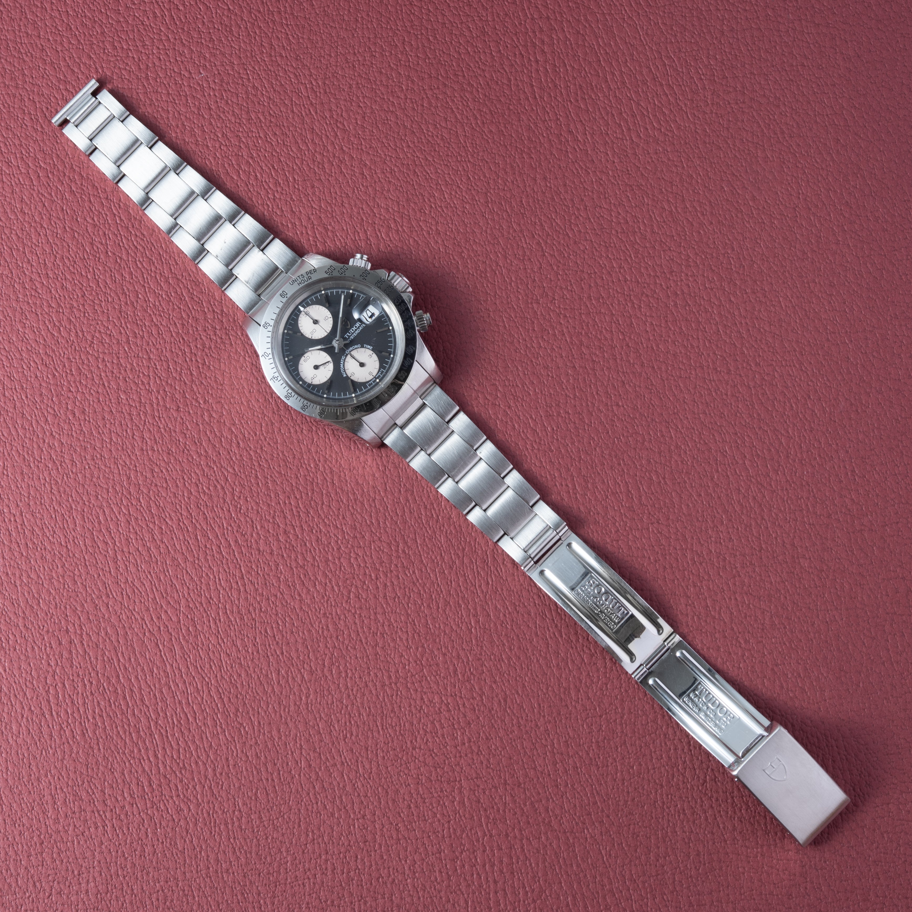 チューダー クロノタイム Ref.79180 逆パンダダイヤル ビックブロック 修理明細付き