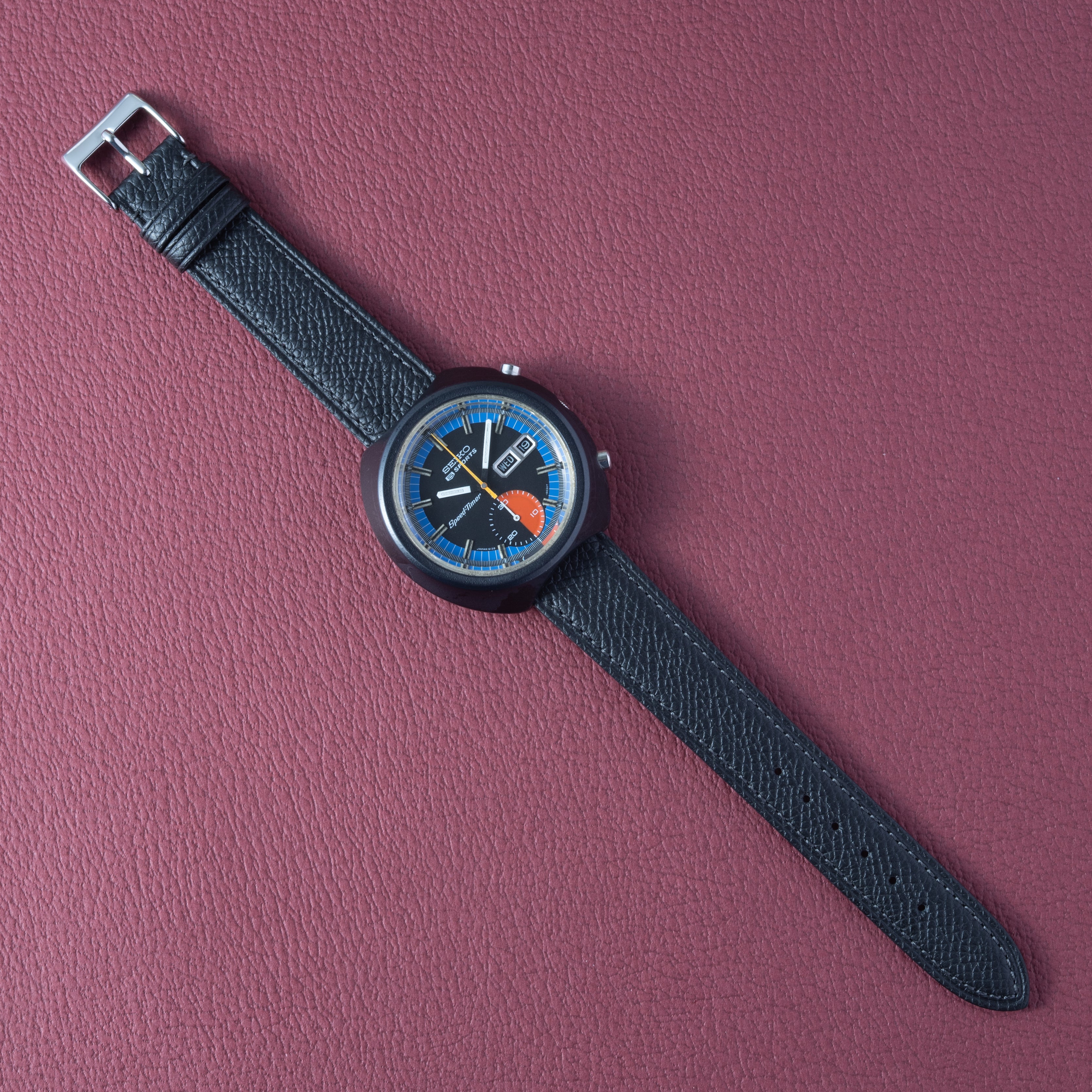 セイコー 5スポーツ スピードタイマー 1972年製 NSBケース 自動巻クロノグラフ Ref.6139-8010