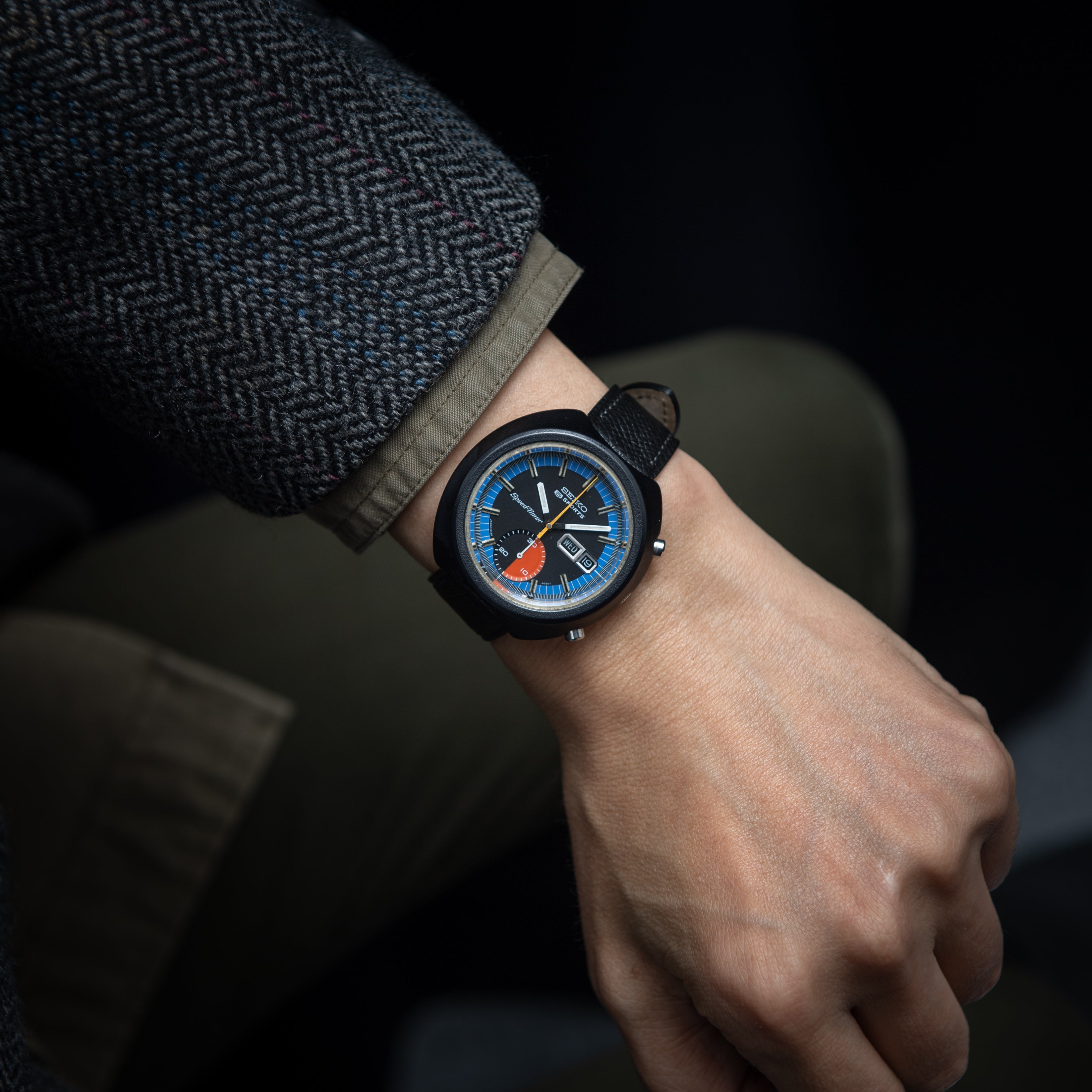 セイコー 5スポーツ スピードタイマー 1972年製 NSBケース 自動巻クロノグラフ Ref.6139-8010