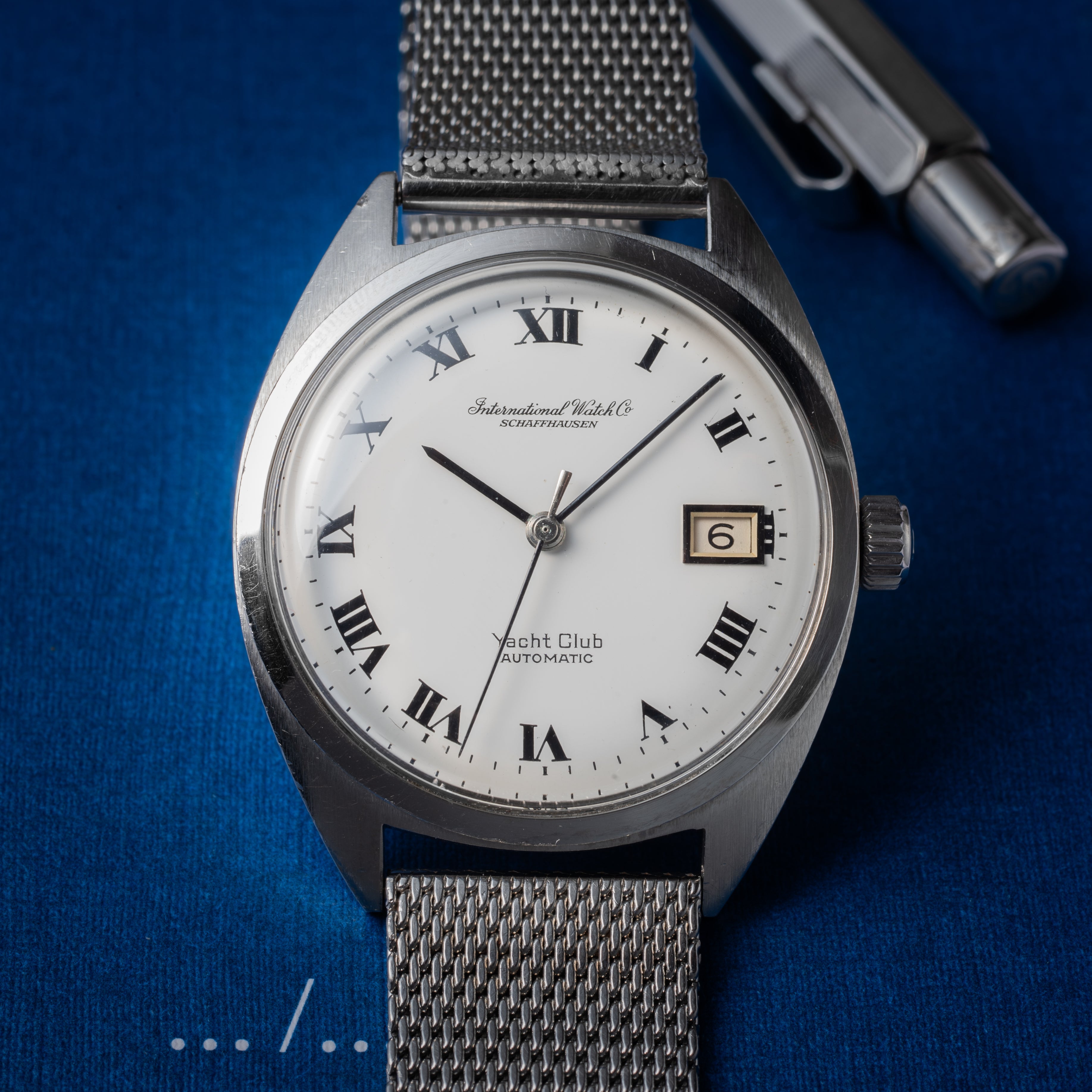 IWC ヨットクラブ 1971年製 純正メッシュブレス ホワイトローマン