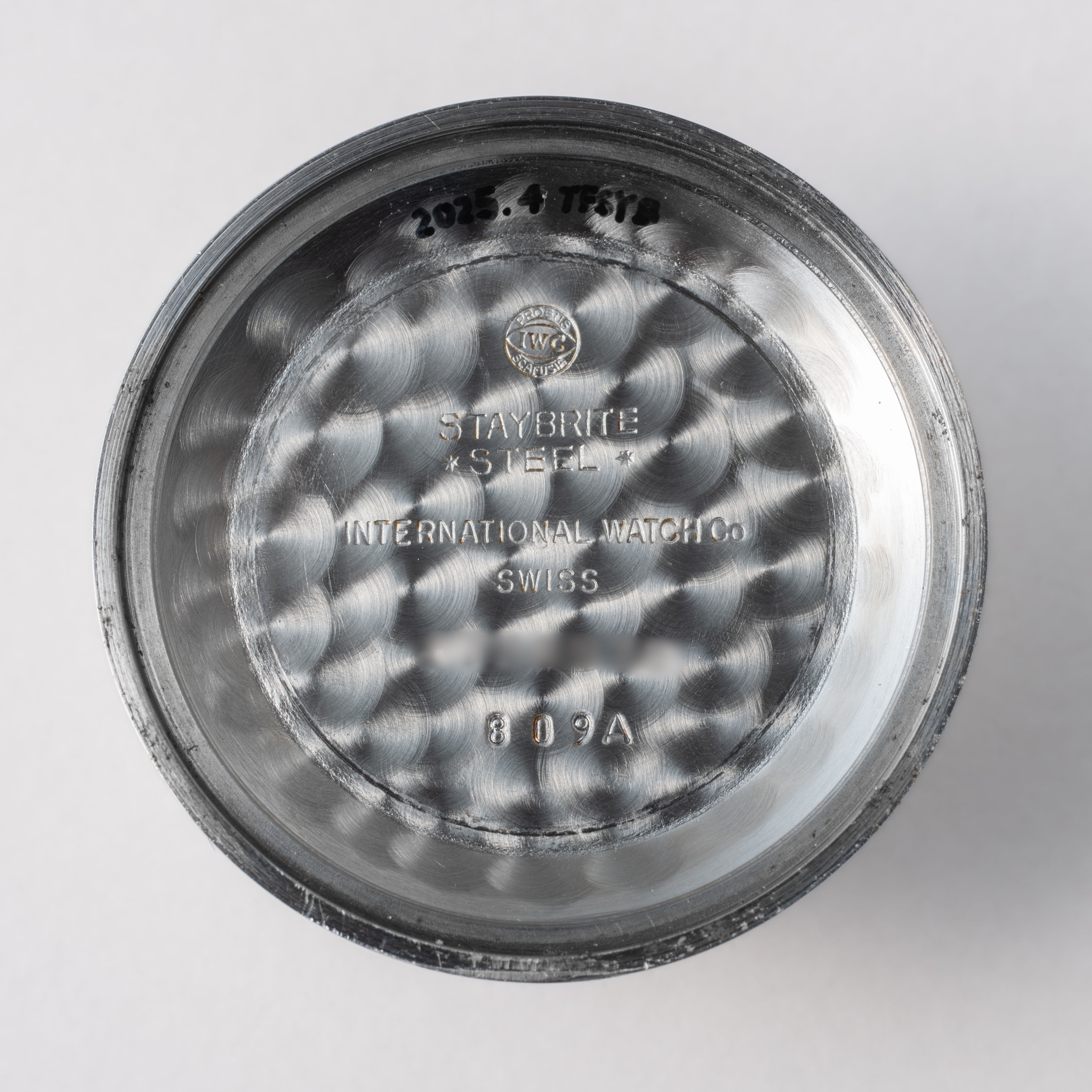 IWC ラウンドケース 1964年製 Ref.809A ペラトン式自動巻き Cal.854 ローマンダイヤル