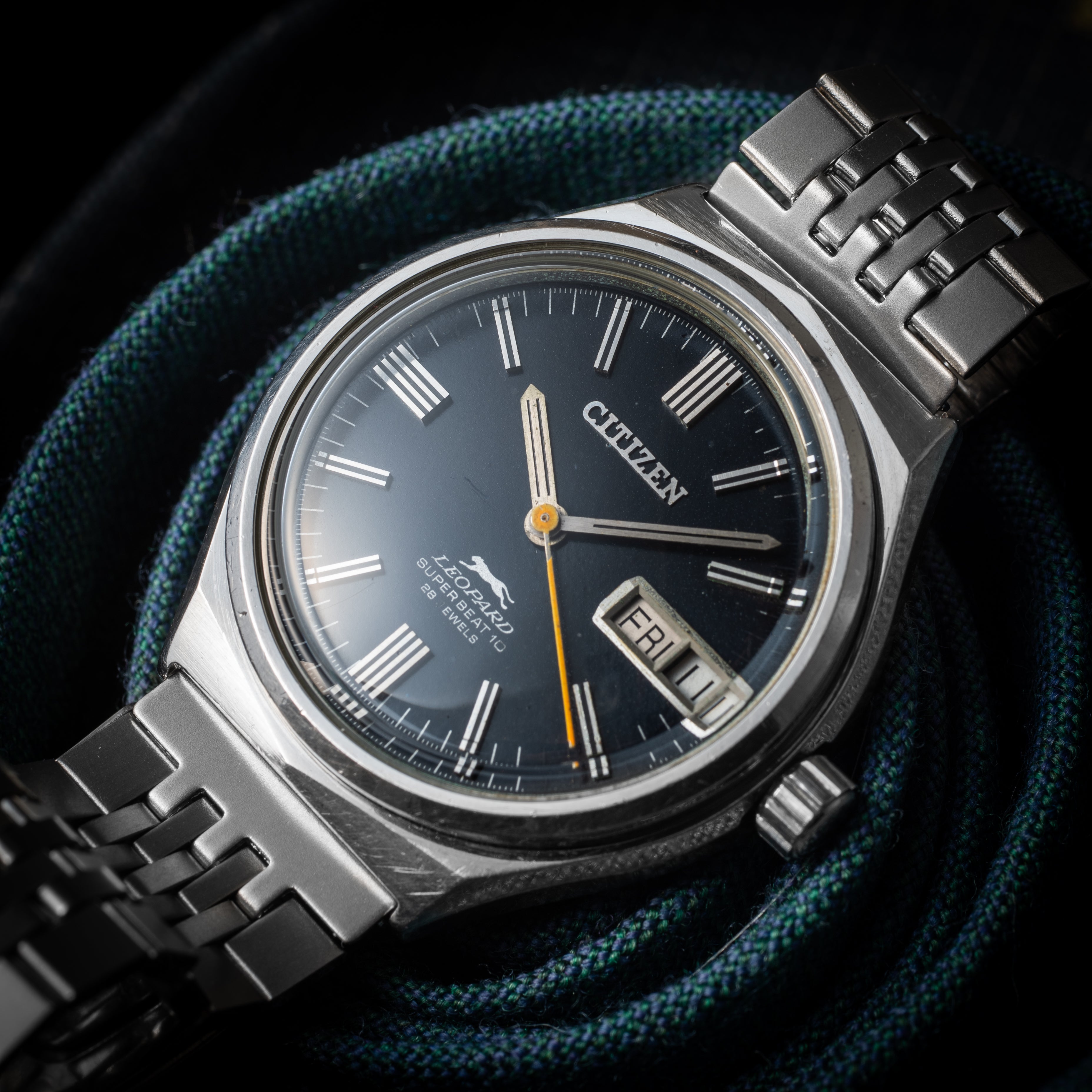 シチズン レオパール スーパービート10 1970年製/昭和45年製 Ref.4-720695 Y ブラックダイヤル