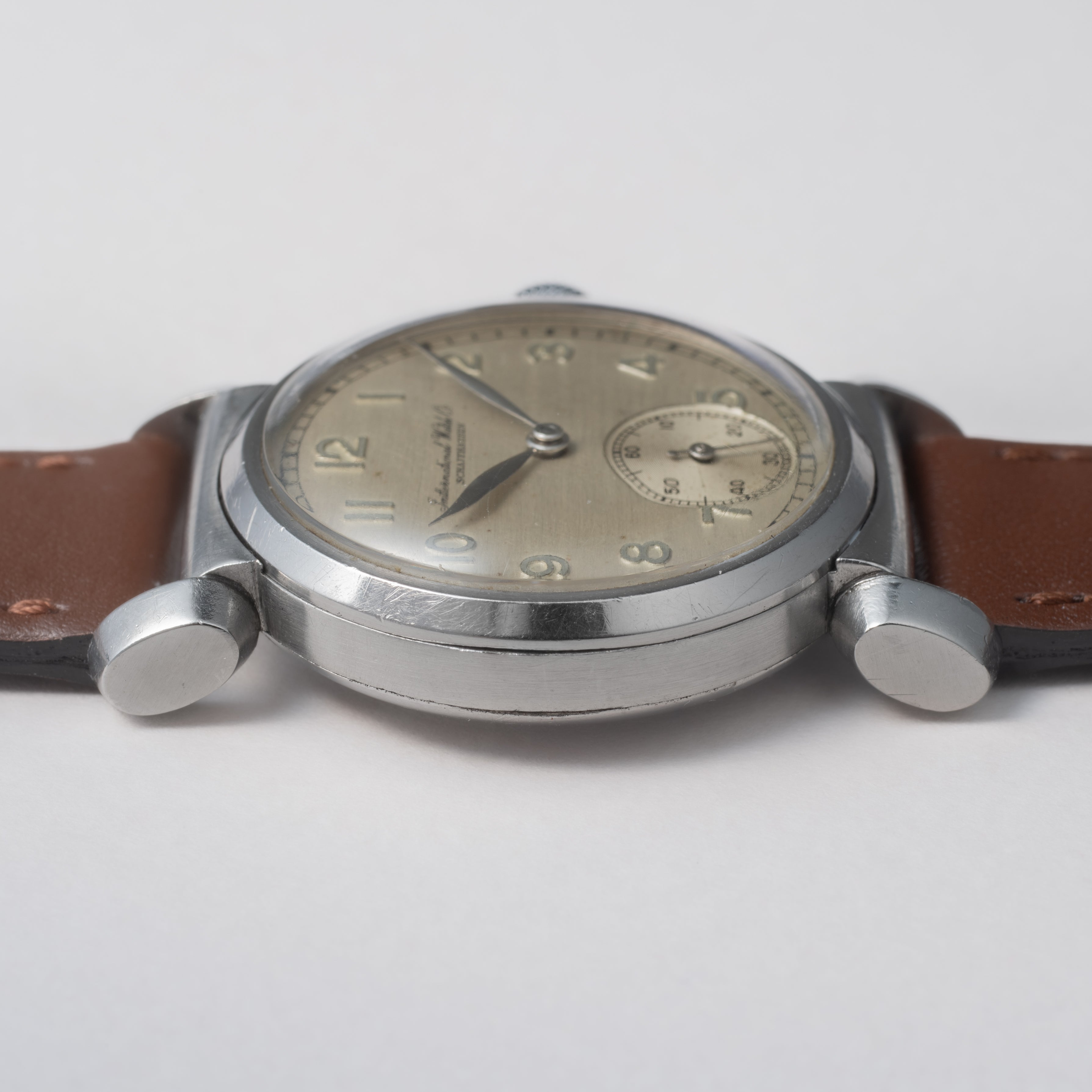 IWC 1938年製 フレキシブルラグ 手巻 Cal.83 ステイブライトケース オリジナルアラビアダイヤル