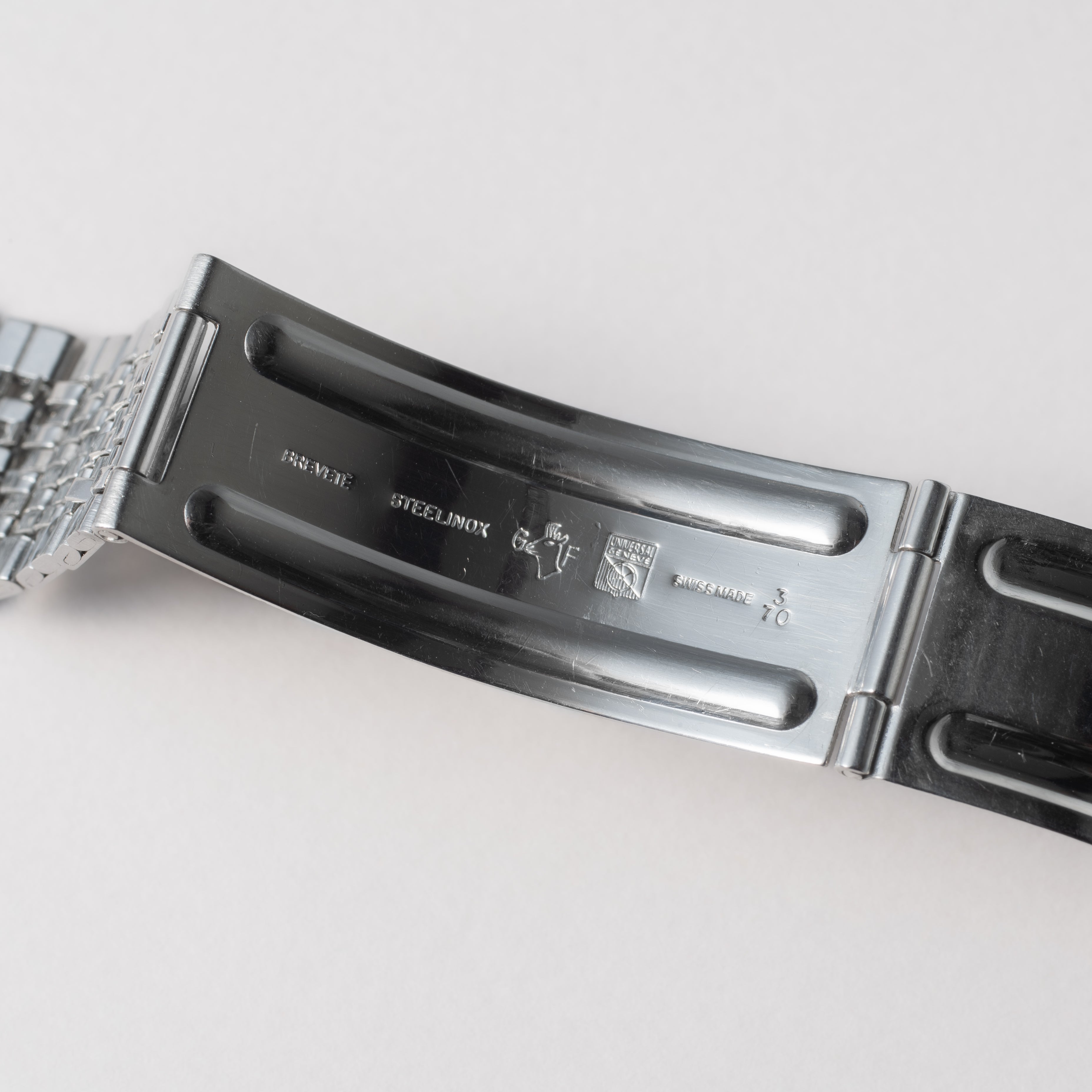 ユニバーサル ジュネーブ ホワイトシャドウ デイト 1970年代製 マイクロローター自動巻き