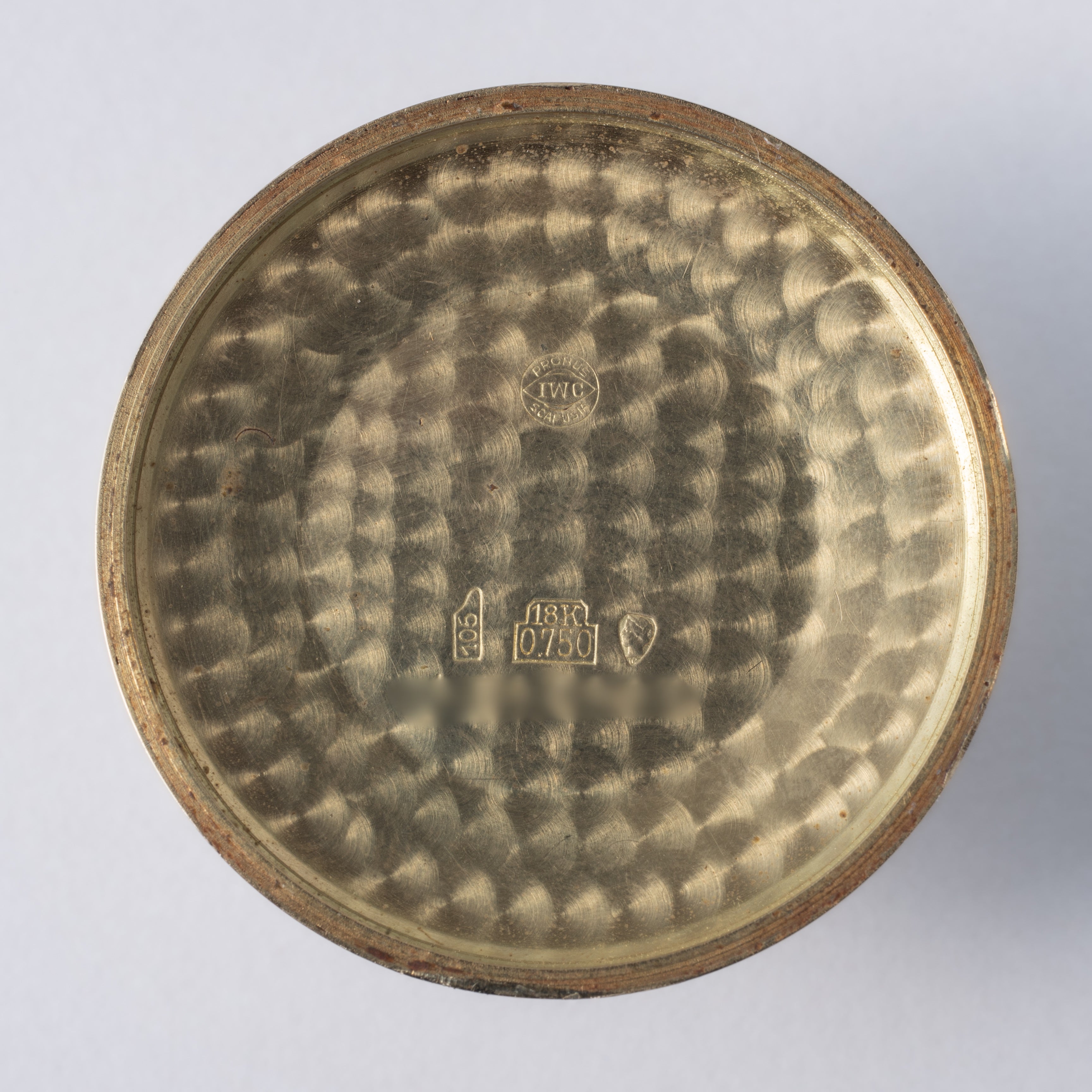 IWC ラウンドケース 18金無垢 手巻き 1955年製  Cal.89