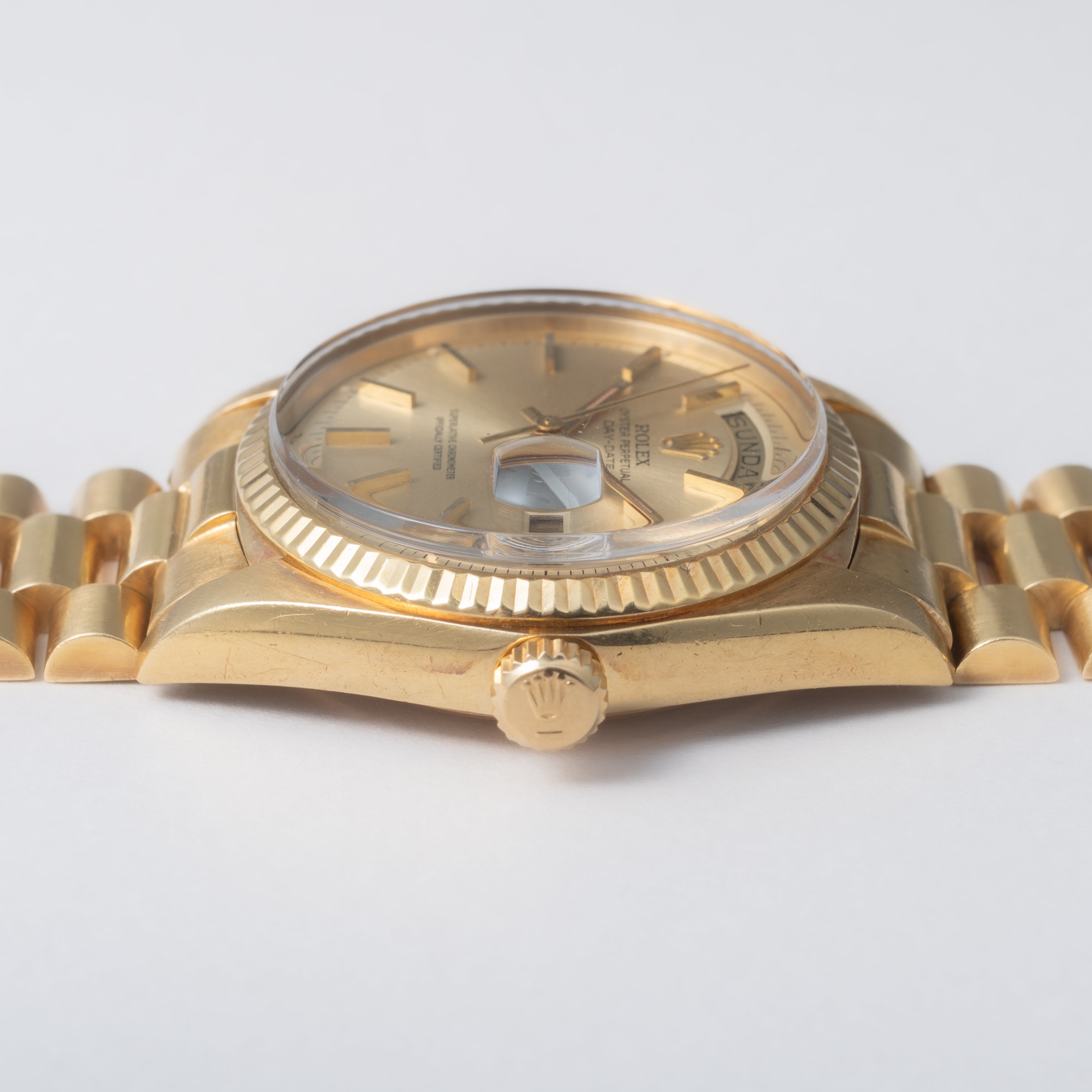 ロレックス デイデイト 自動巻き 1972年製 18金無垢 Ref.1803 シャンパンゴールドダイヤル