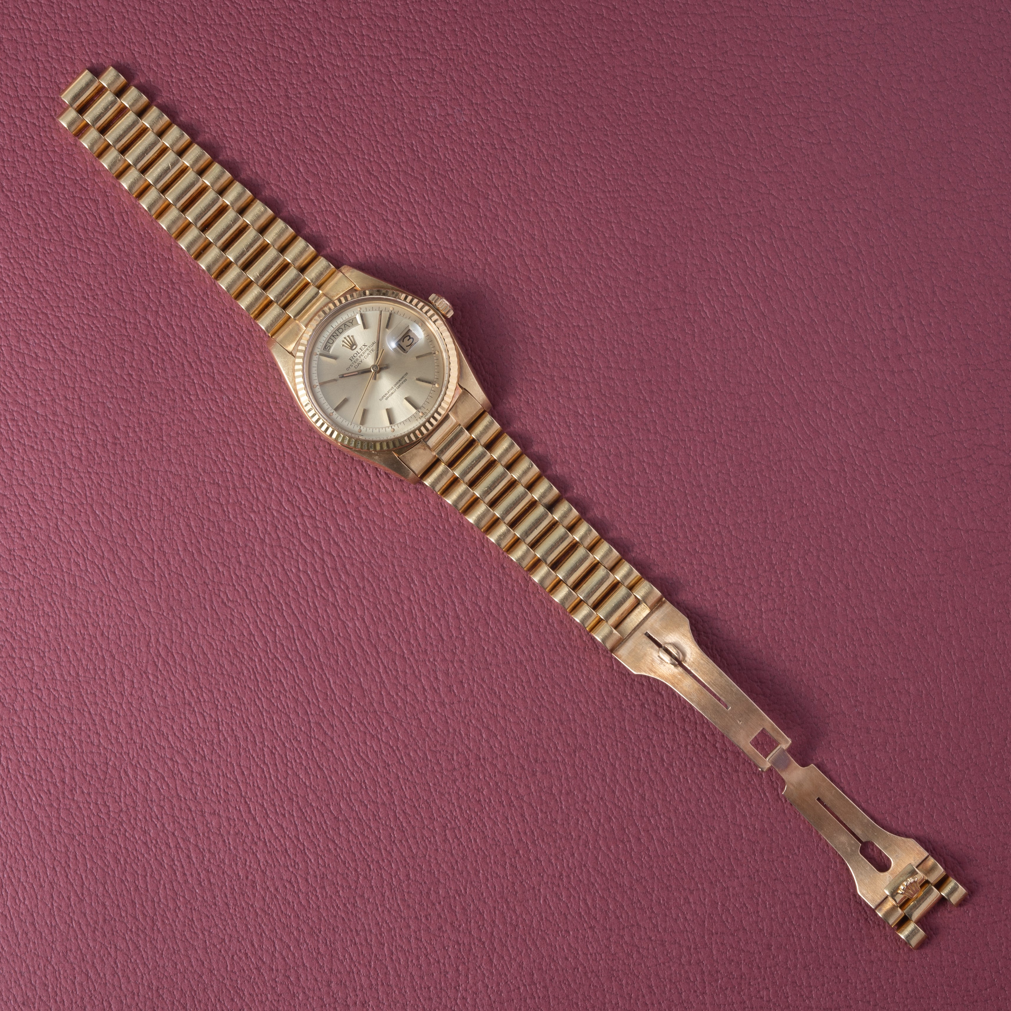 ロレックス デイデイト 自動巻き 1972年製 18金無垢 Ref.1803 シャンパンゴールドダイヤル