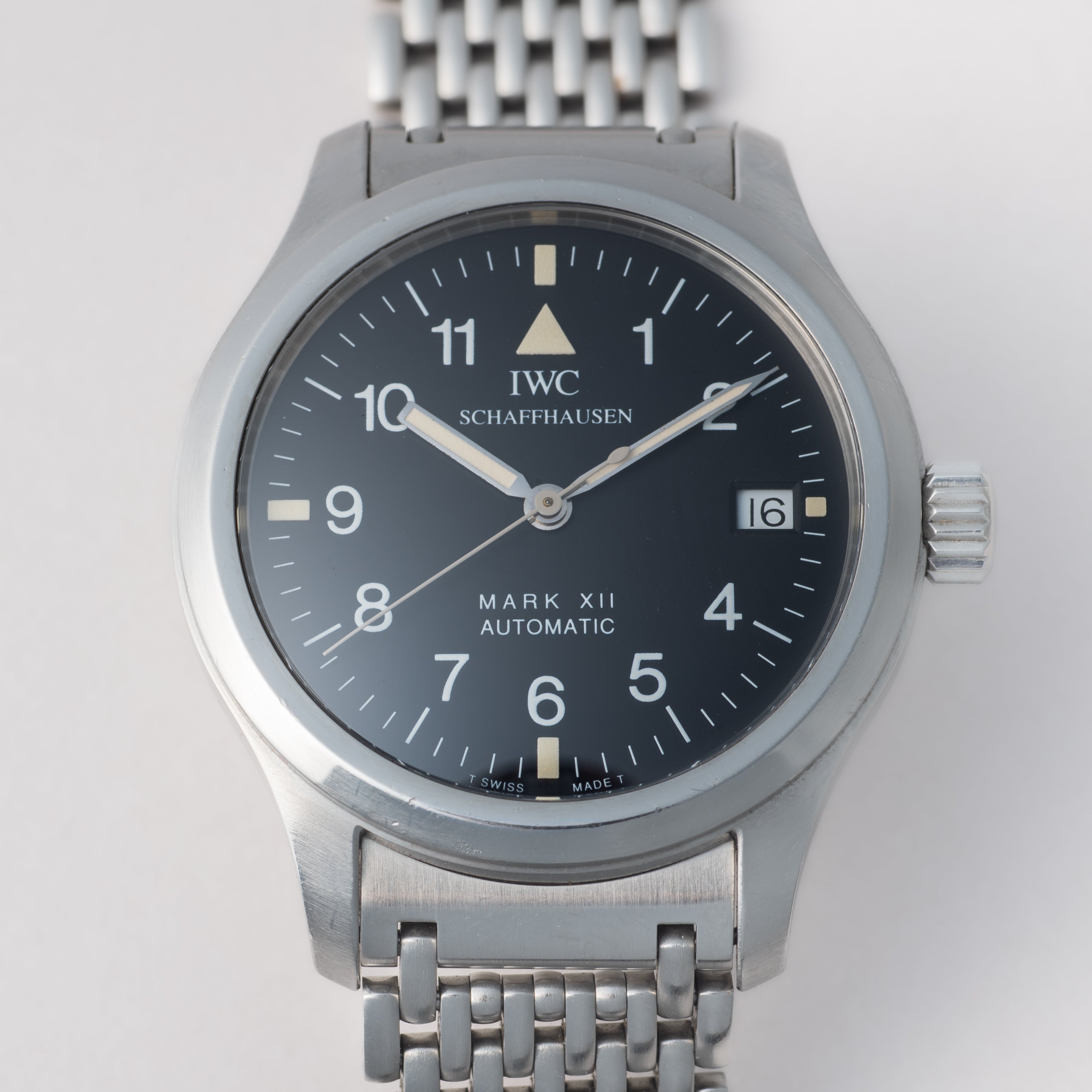 IWC マーク12 1996年製 Cal.884/2 Ref.3241 自動巻き 純正ブレス 箱、ギャランティカード付き