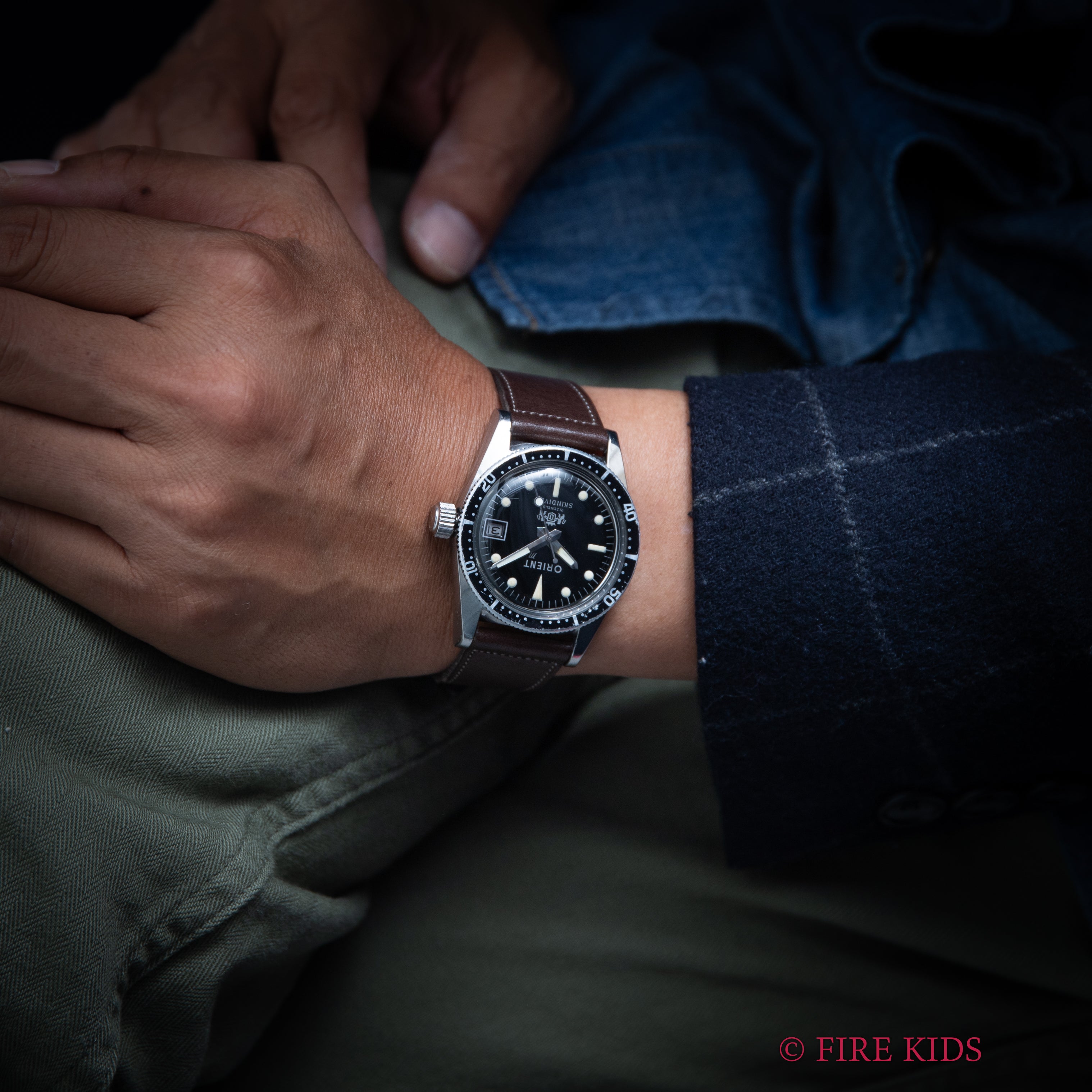 オリエントマチック スキンダイバー 300M ブラックミラーダイヤル 1960年代製