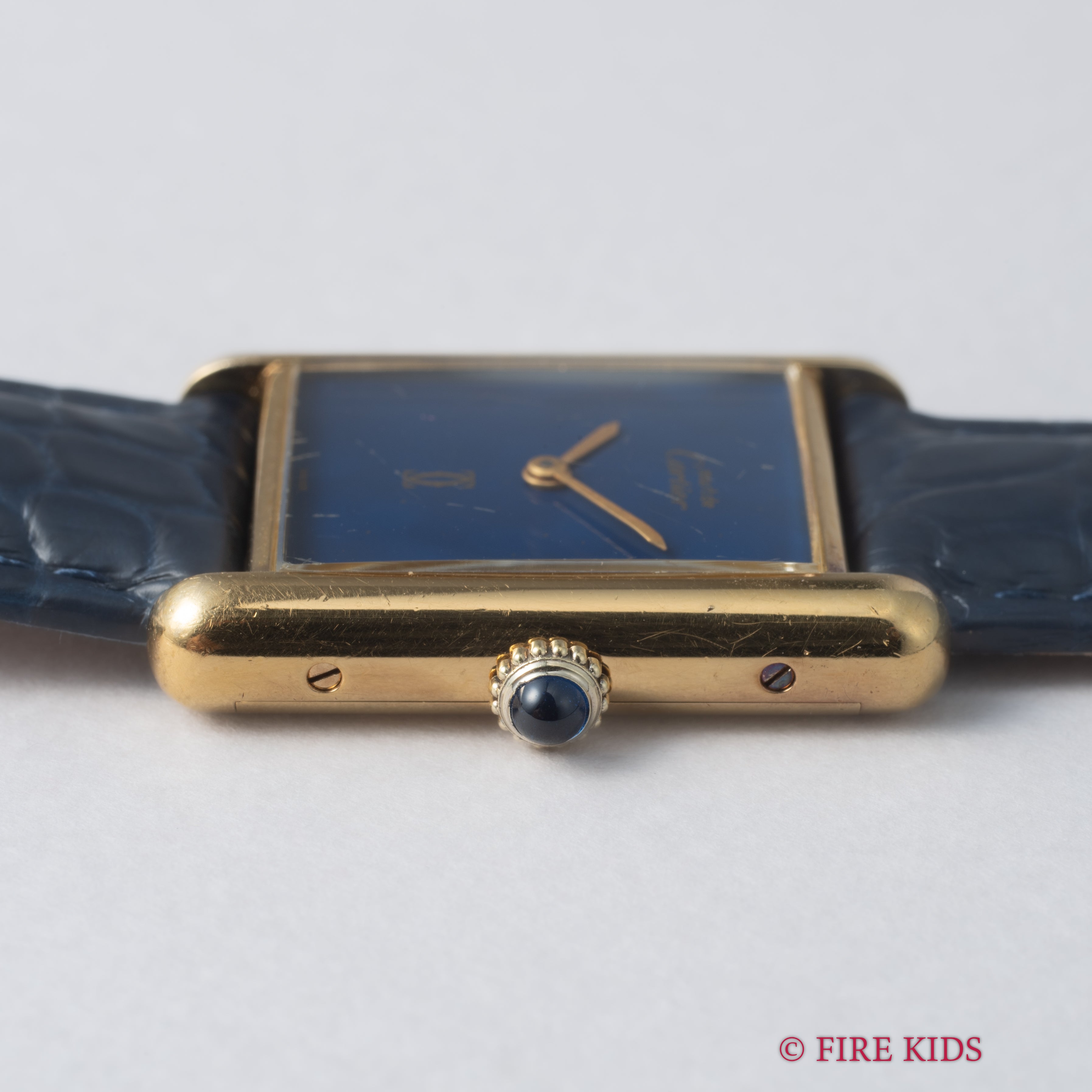 カルティエ マストタンク 1980年代製 LMサイズ 手巻き ラピスラズリダイヤル