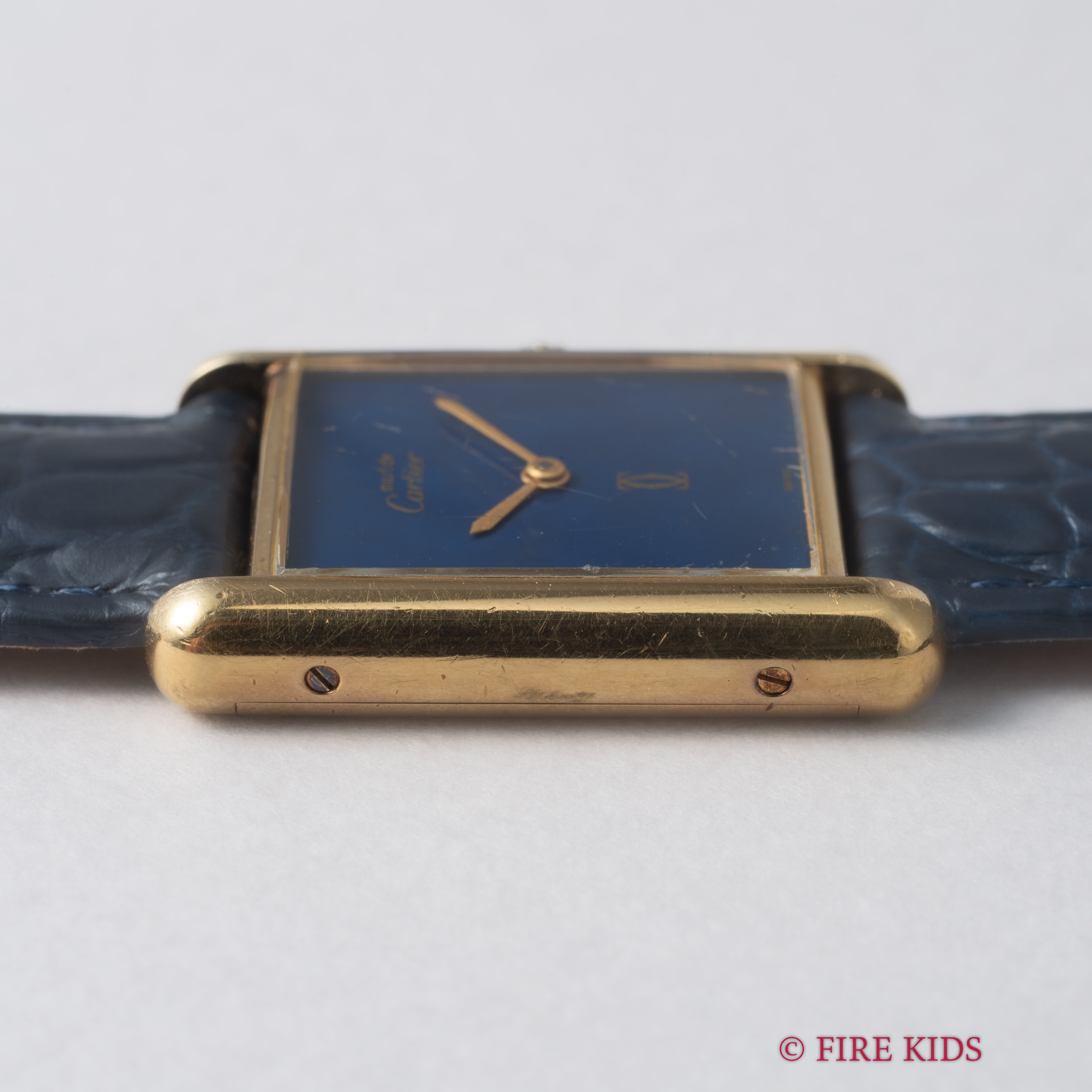 カルティエ マストタンク 1980年代製 LMサイズ 手巻き ラピスラズリダイヤル