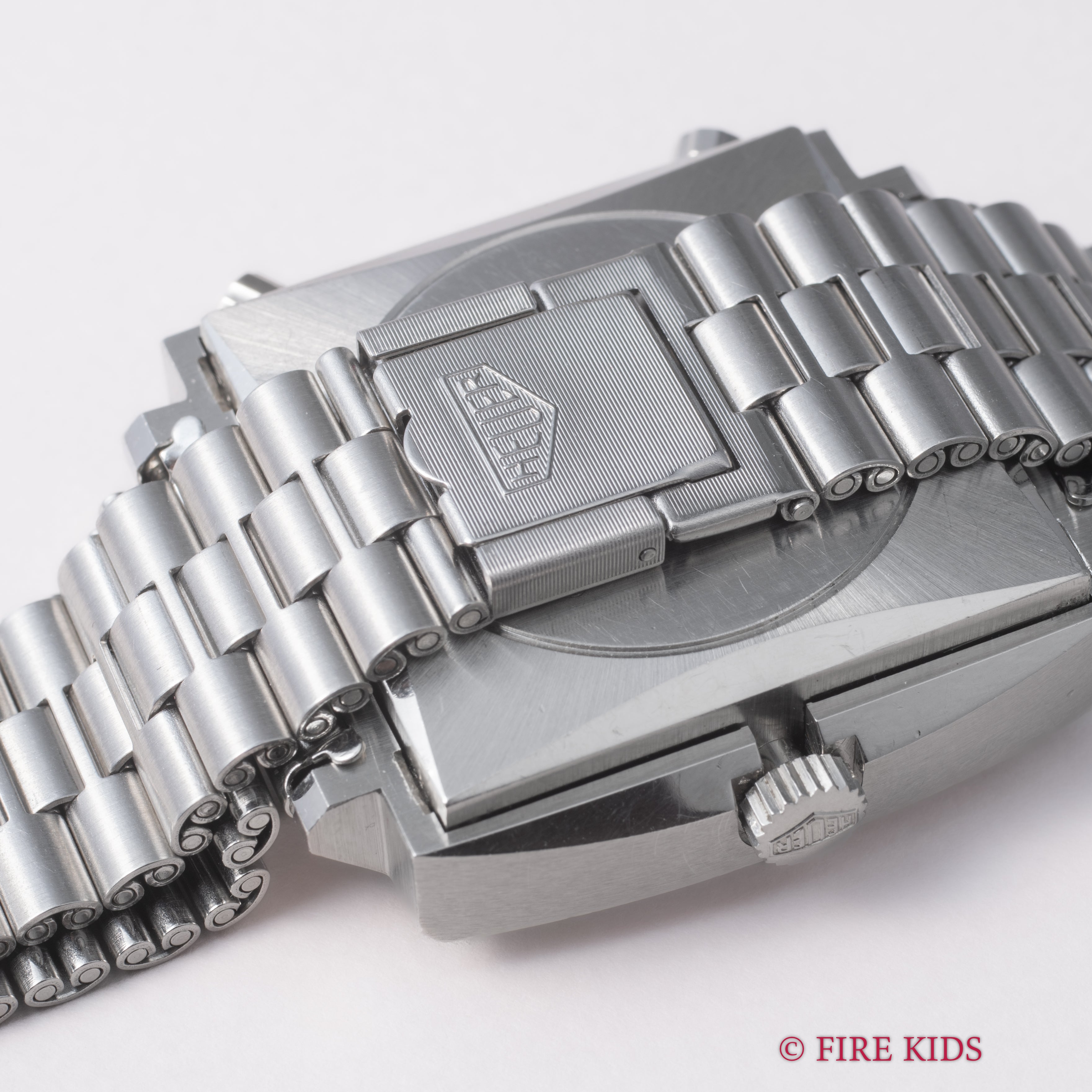 ホイヤー モナコ 1970年代製 自動巻きクロノグラフ グレーダイヤル Cal.12 純正ブレス付き