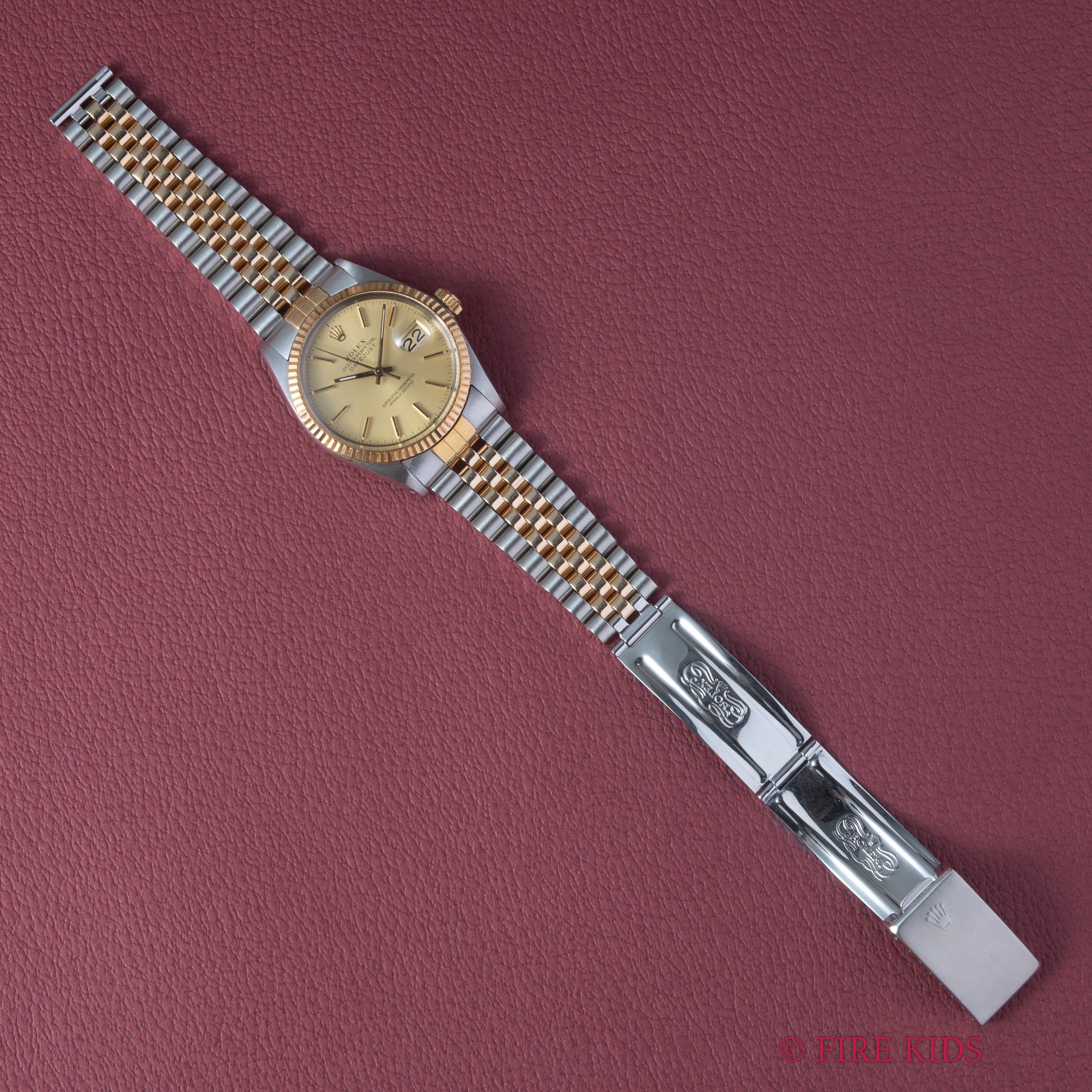 ロレックス 1985年製 デイトジャスト コンビ Ref.16013 自動巻 トリチウム夜光 ギャラ、クロノメーター証付き