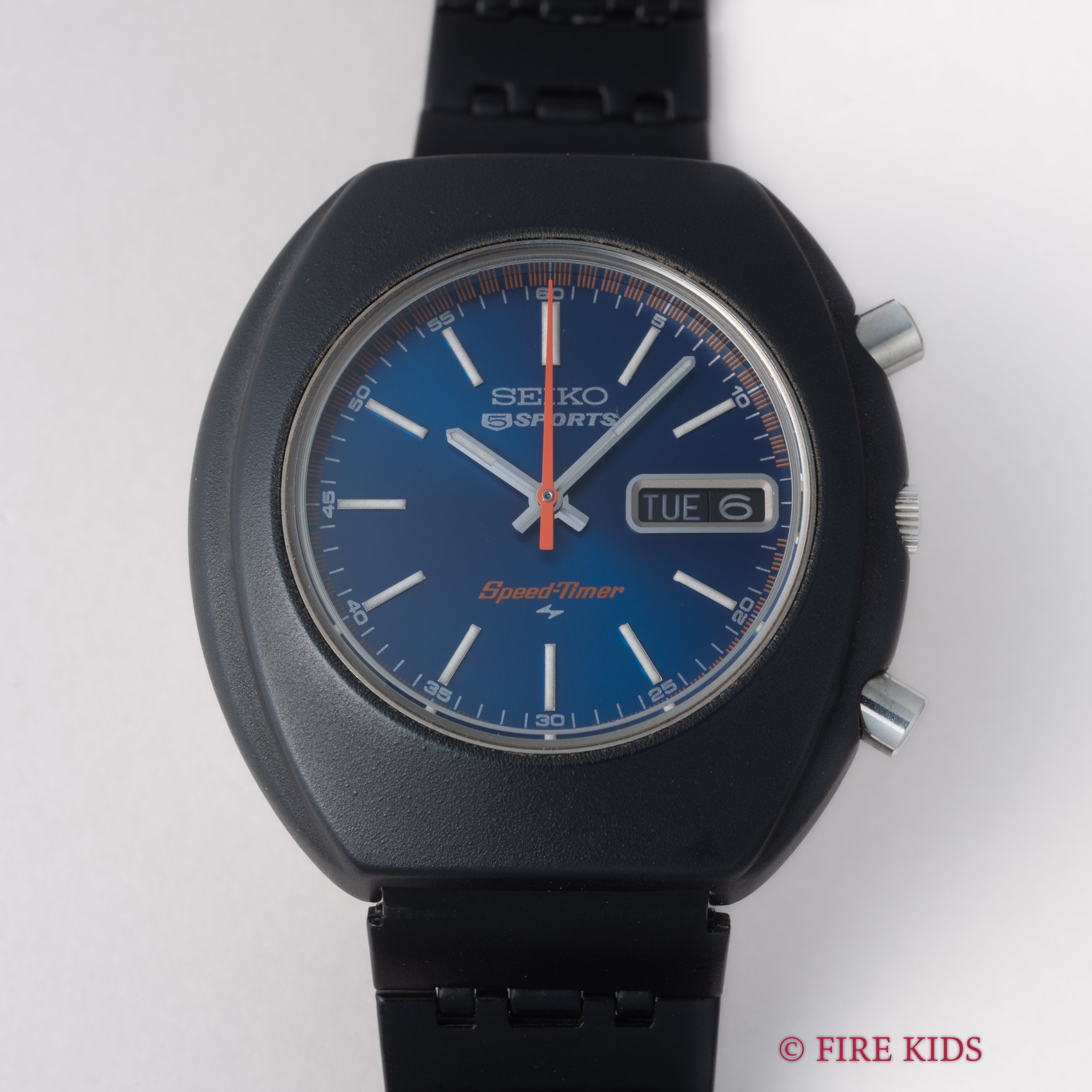 セイコー 5スポーツ スピードタイマー 1972年製 NSBケース 自動巻クロノグラフ Ref.7017-7000 純正ブレス 美品