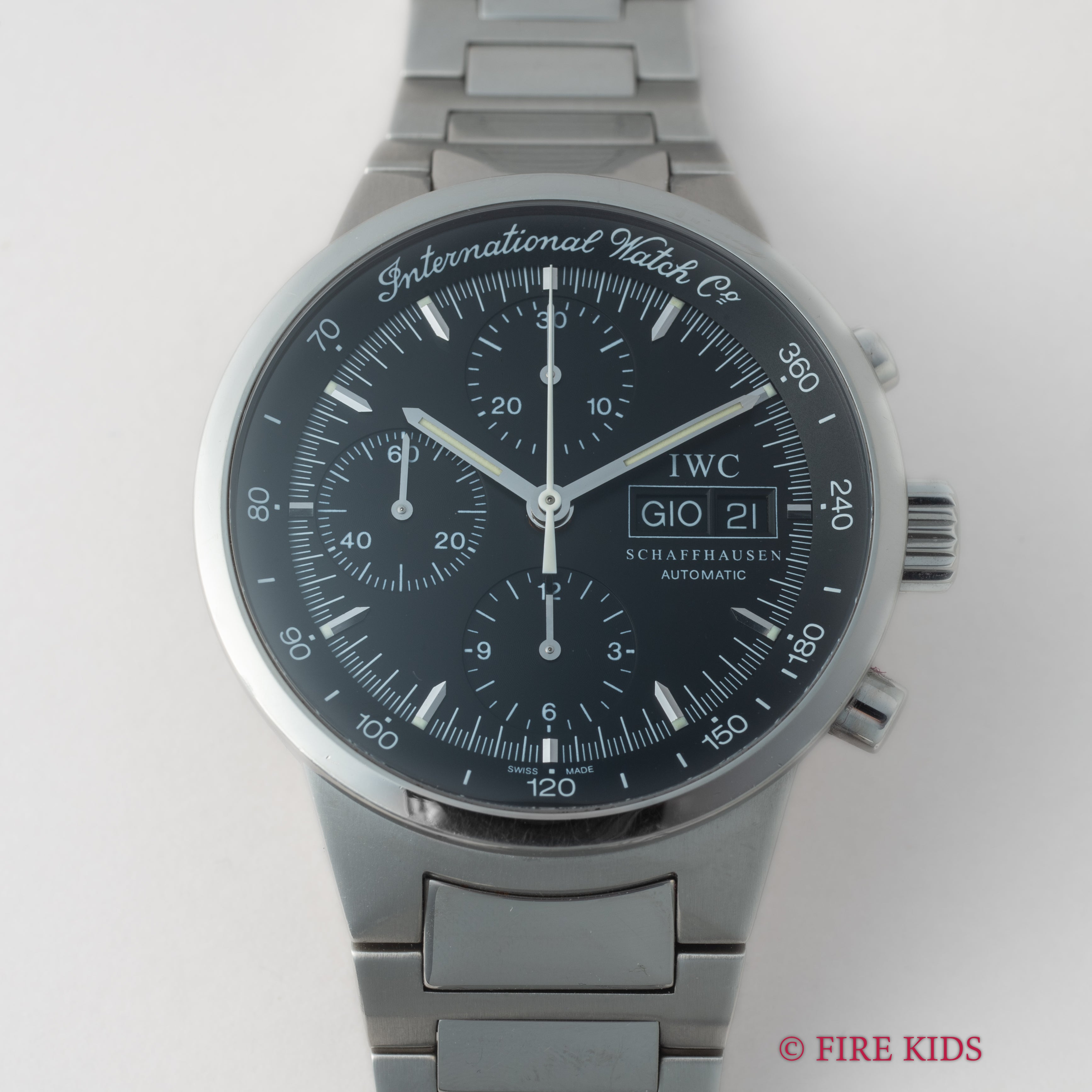 IWC GSTクロノグラフ デイデイト 2002年製 Ref.3707 ステンレス 自動巻き