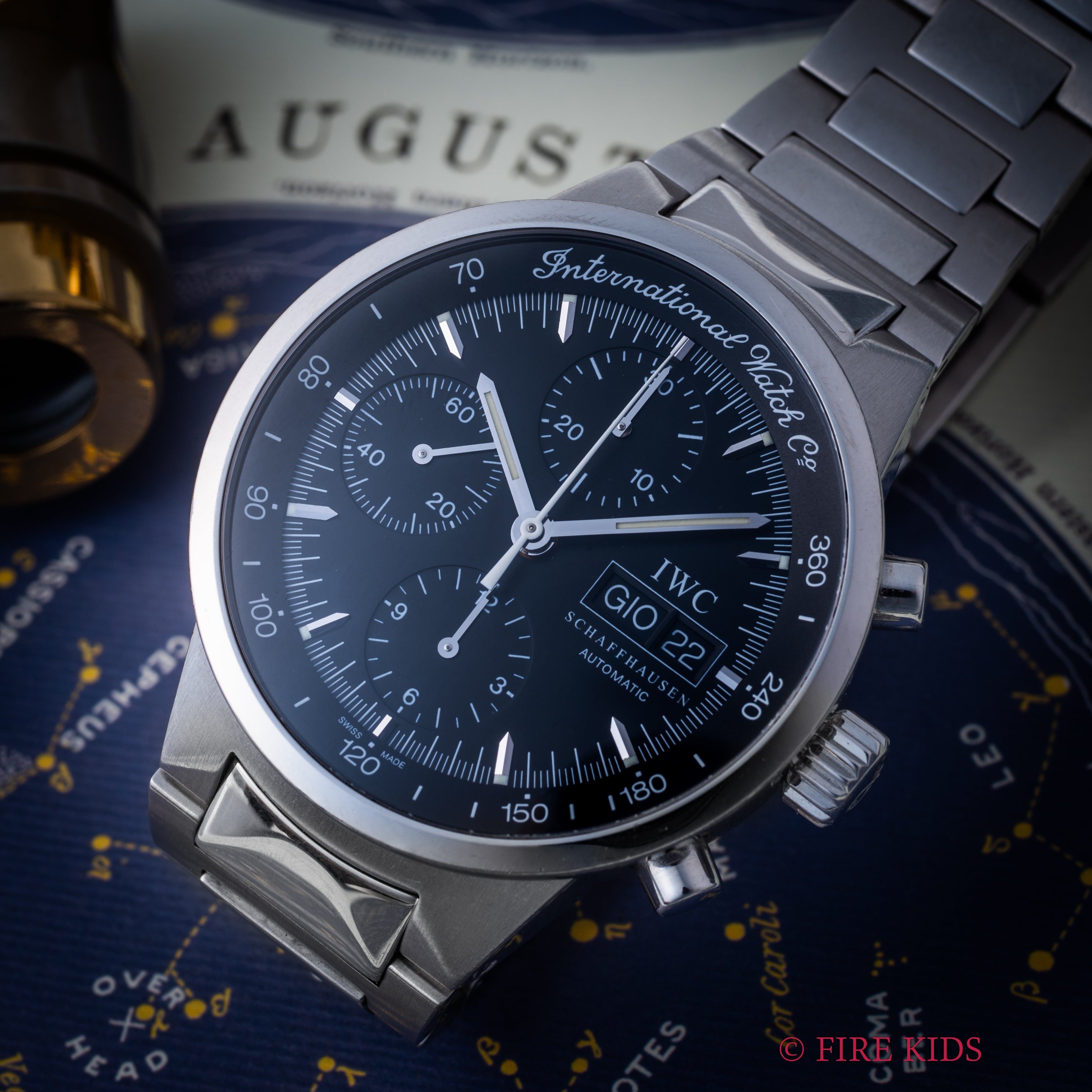 IWC GSTクロノグラフ デイデイト 2002年製 Ref.3707 ステンレス 自動巻き