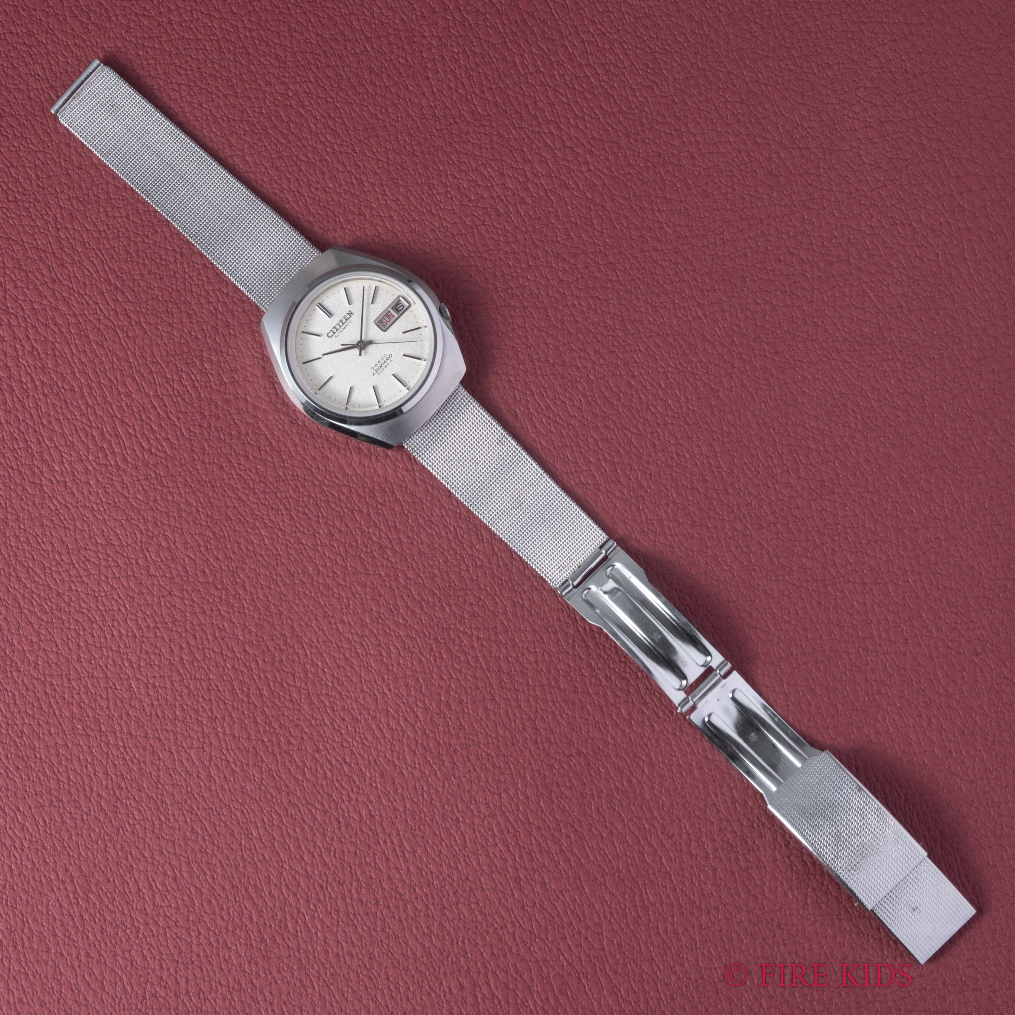 シチズン レオパール28800 スノーホワイトダイヤル 1973年製 Ref.4-77093-K ハイビート自動巻