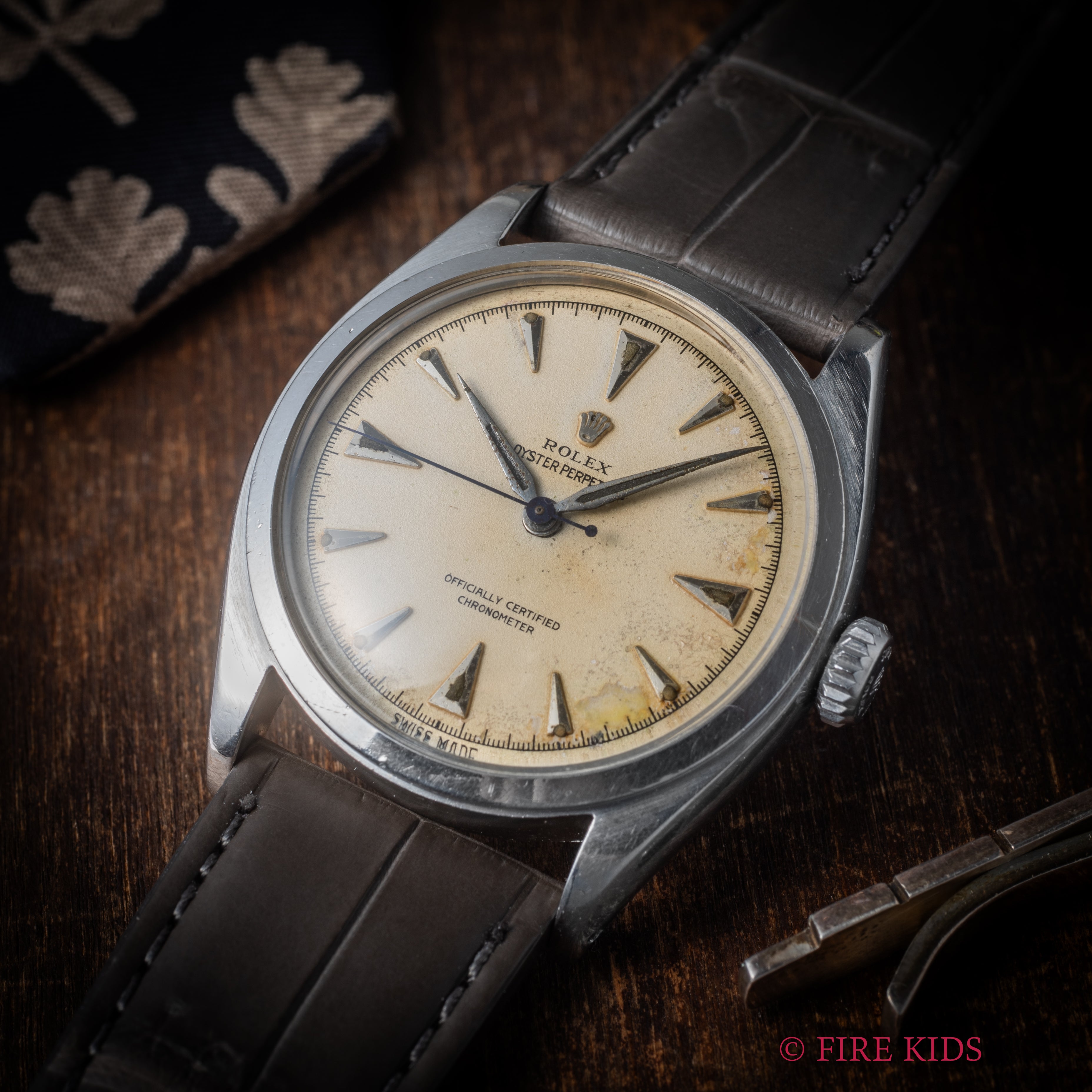 ロレックス セミバブルバック Ref.6084 1953年製 オイスターパーペチュアル 自動巻きスーパーオイスターリューズ