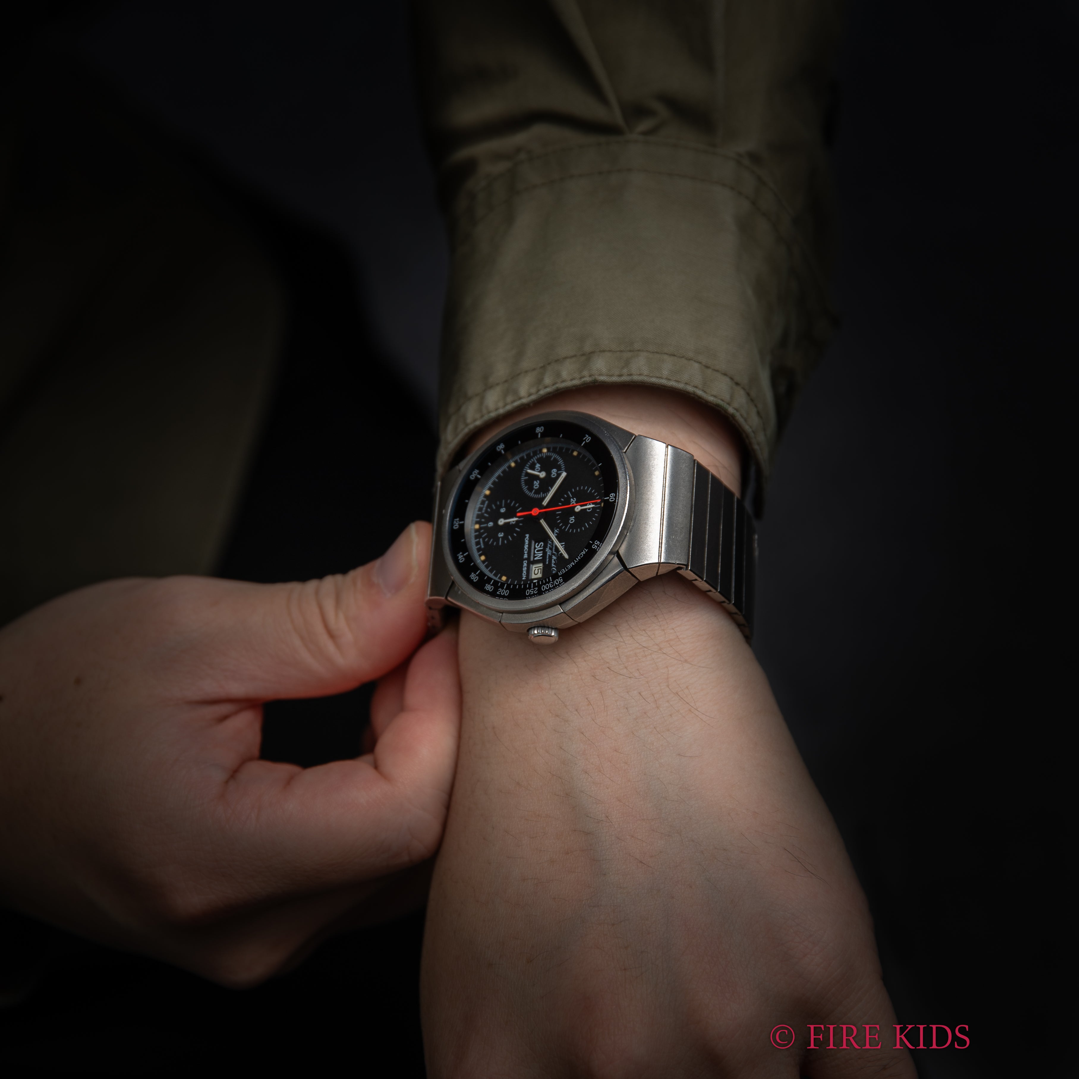 ポルシェデザイン by IWC 1981年製 自動巻クロノグラフ Ref.3700 チタンケースブレス