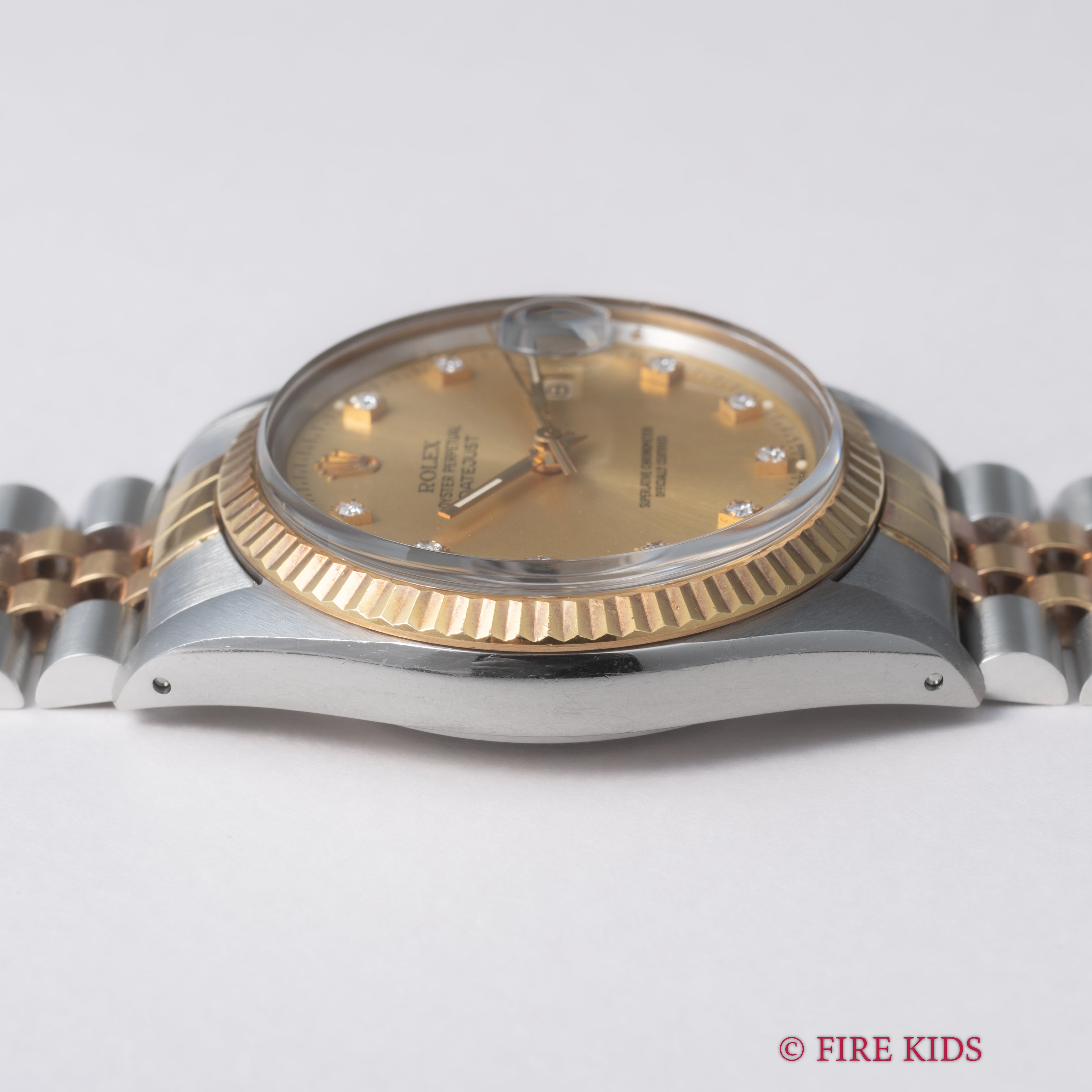 ロレックス 1987～88年製 デイトジャスト コンビ Ref.16013G 自動巻 トリチウム夜光 ギャラ、クロノメーター証付き