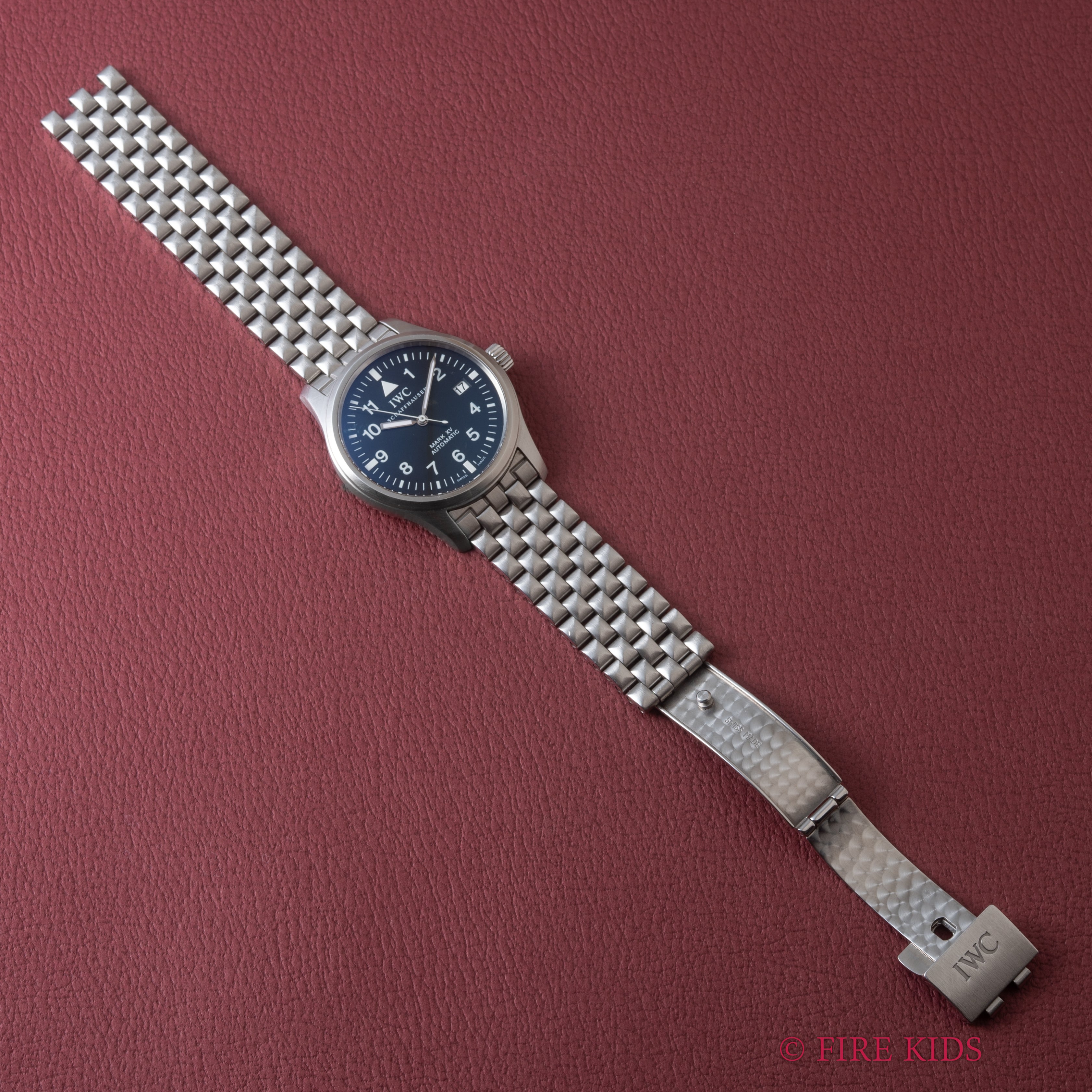 IWC マーク15 2002年製 パイロットウオッチ 自動巻 純正ブレス Ref.IW325301  箱 メーカー修理明細付