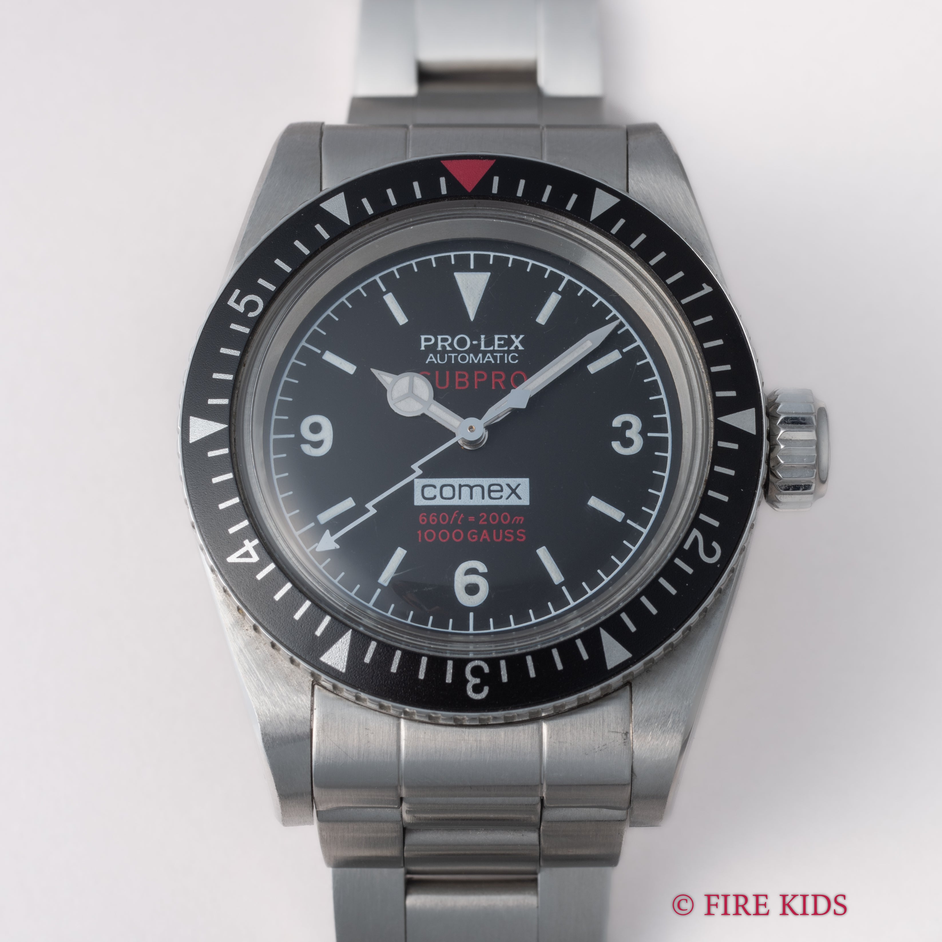 PRO-LEX SUBPRO COMEX2000 稲妻針 耐磁ケース 自動巻 1999年販売ギャラ