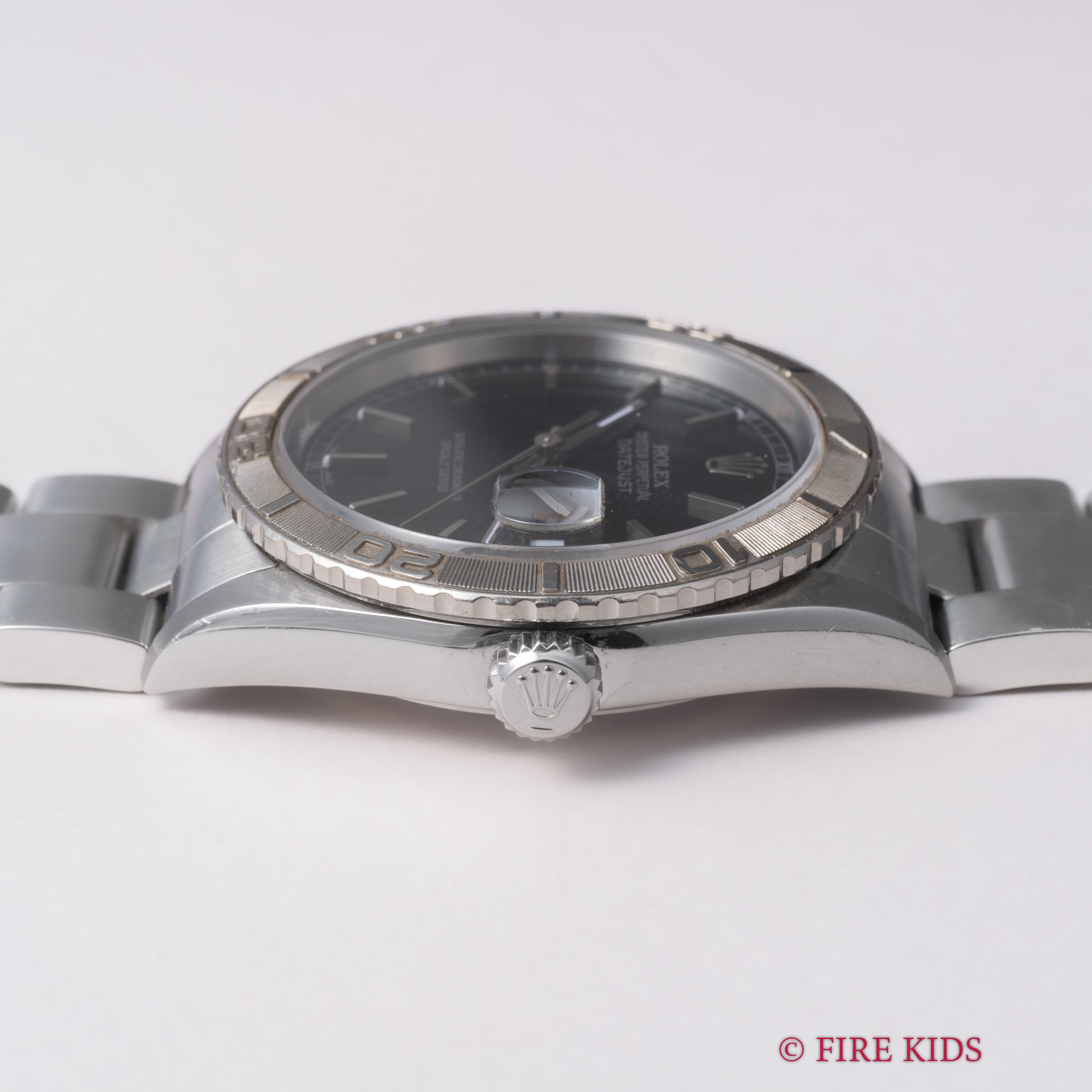 ロレックス サンダーバード 2002年製 Ref.16264 デイトジャスト ブラックダイヤル 3連オイスターブレス