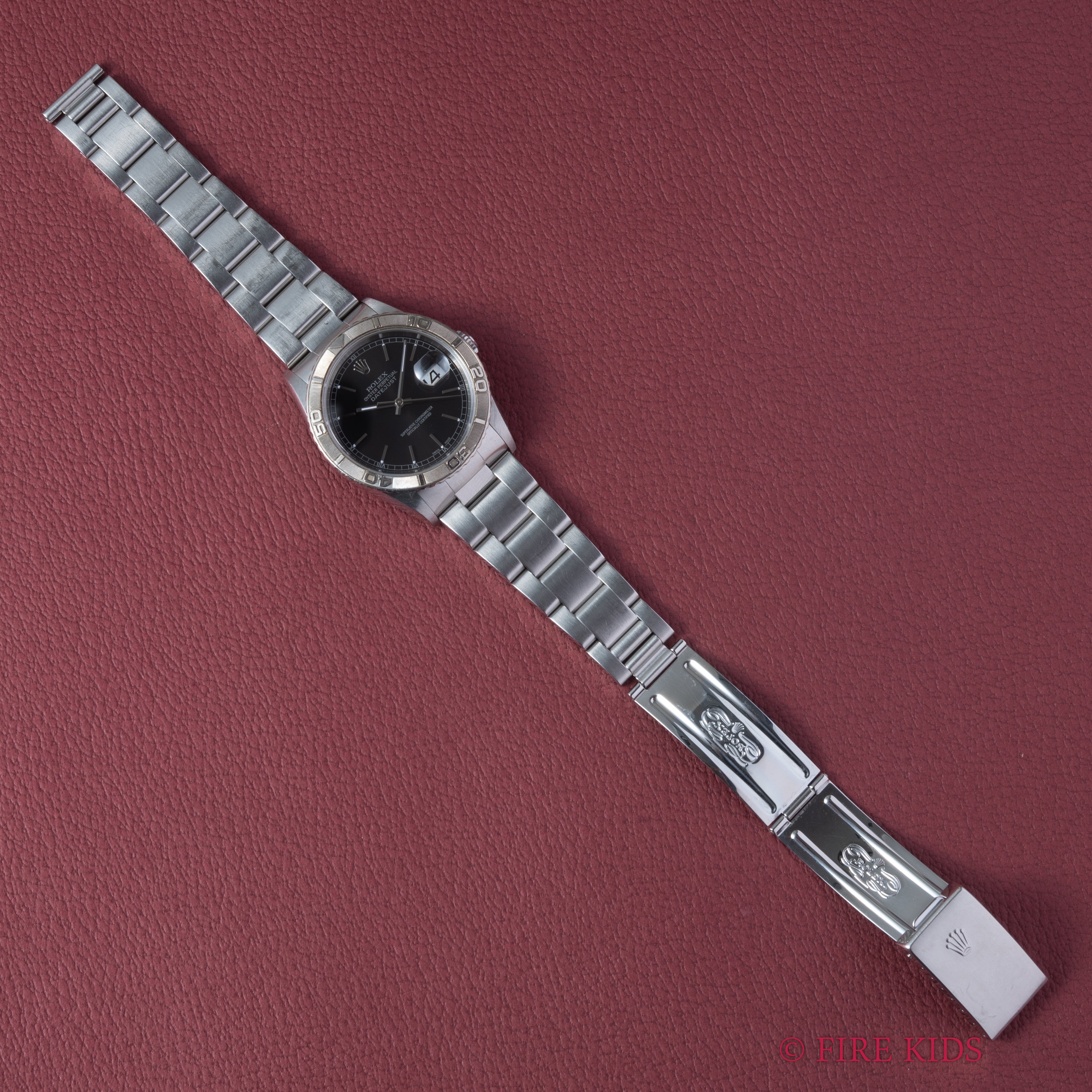 ロレックス サンダーバード 2002年製 Ref.16264 デイトジャスト ブラックダイヤル 3連オイスターブレス