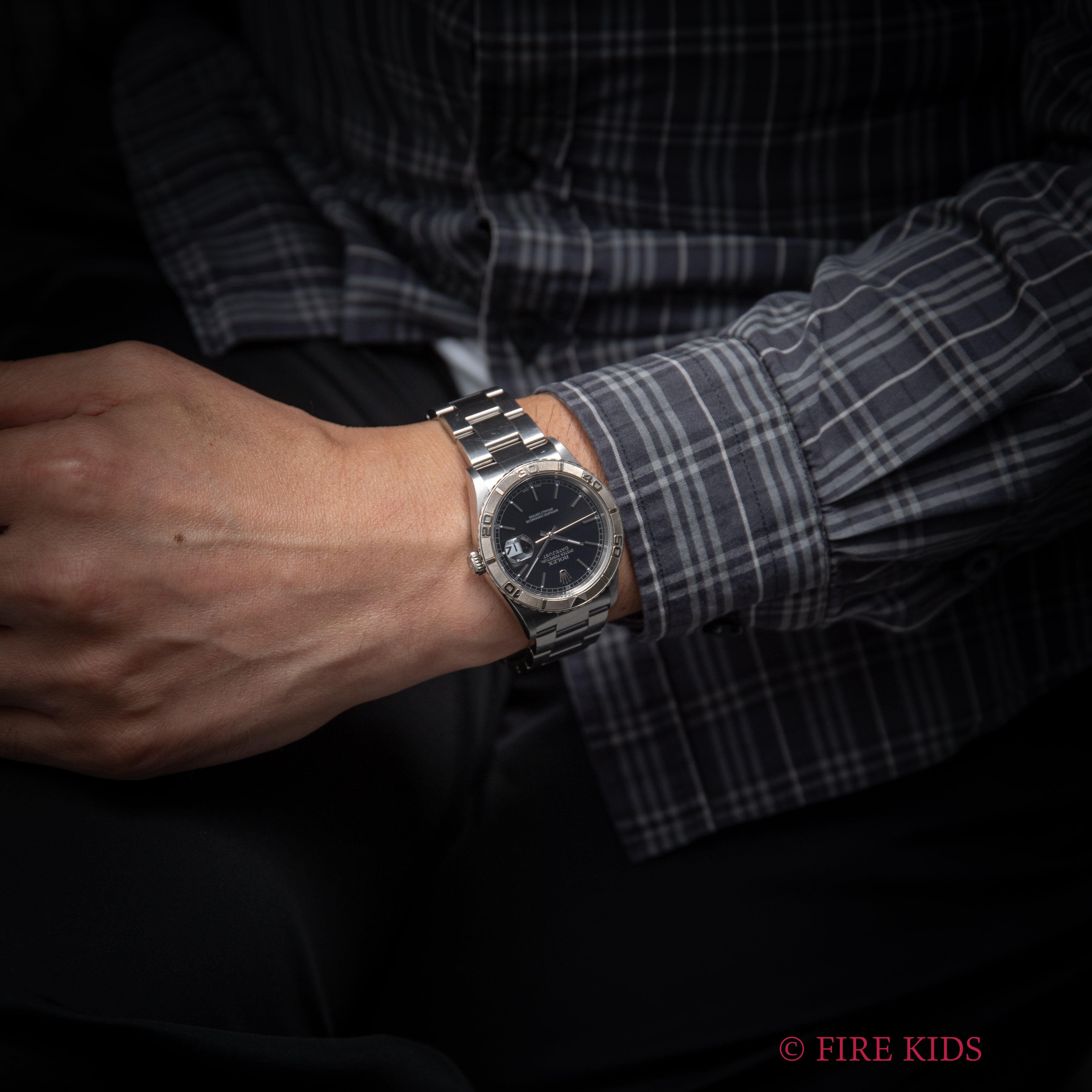 ロレックス サンダーバード 2002年製 Ref.16264 デイトジャスト ブラックダイヤル 3連オイスターブレス