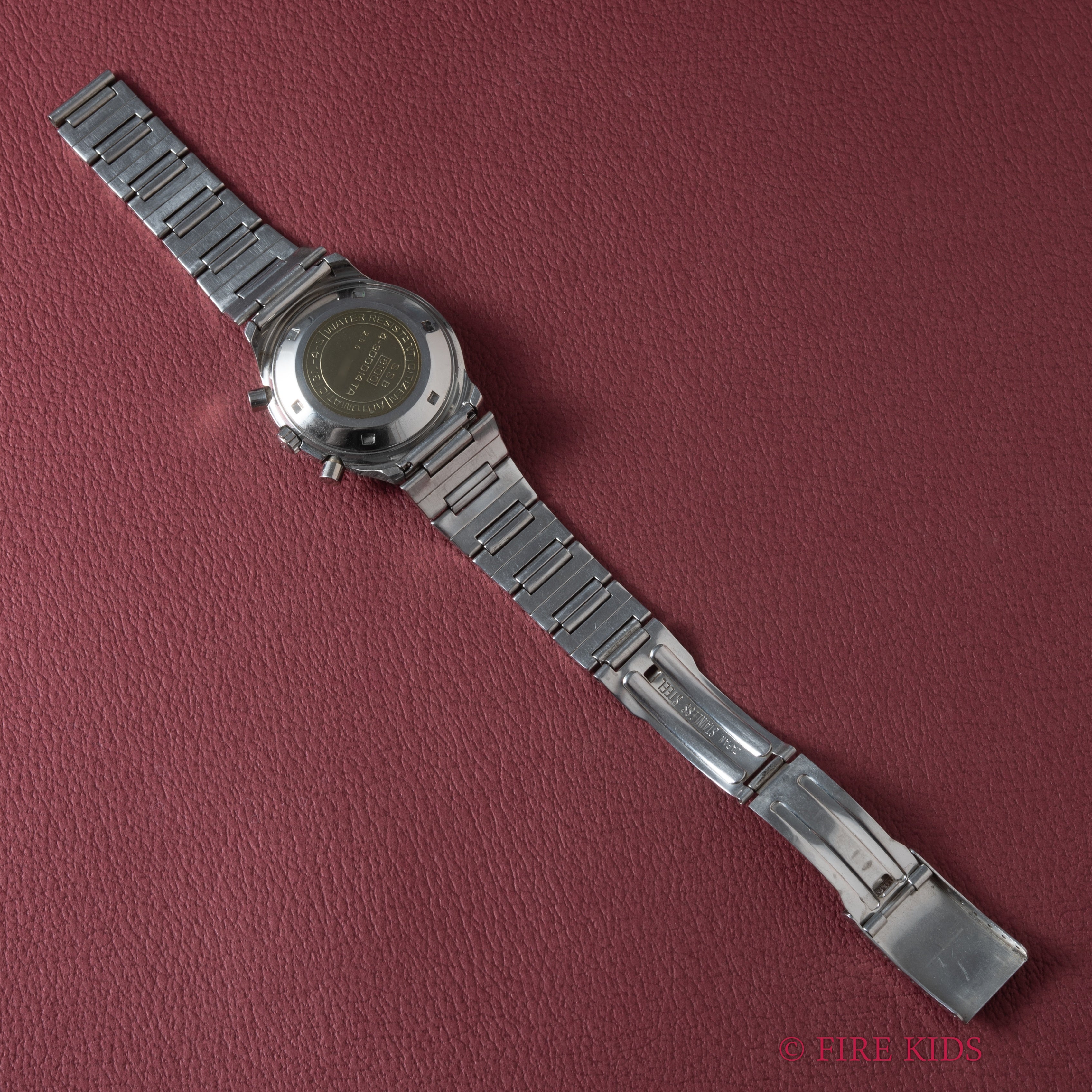 シチズン チャレンジタイマー 1972年製 ダークブルーダイヤル 自動巻フライバッククロノグラフ 純正ブレス