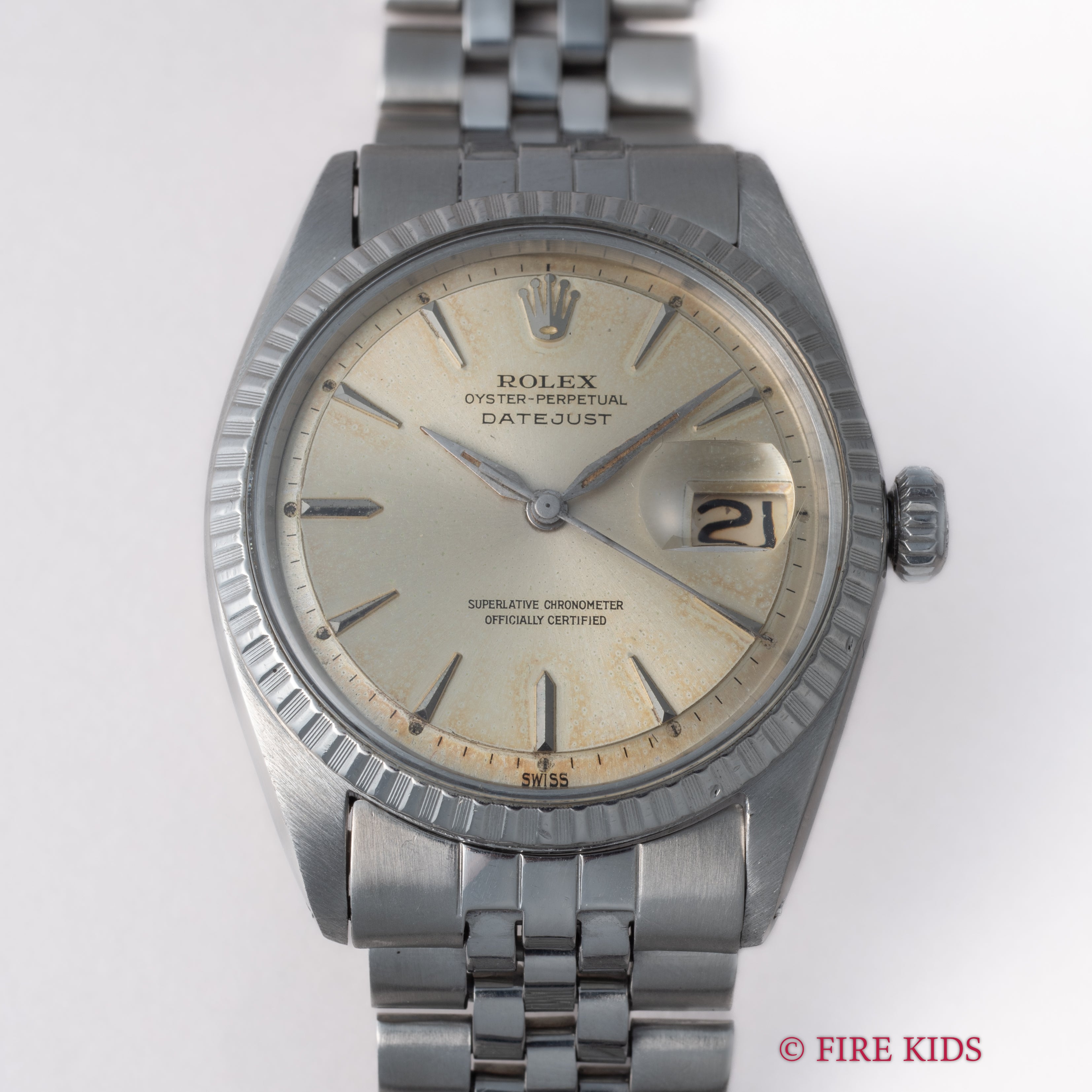 ロレックス デイトジャスト 1964年製 Ref.1603 シルバーダイヤル エングレーブドベゼル