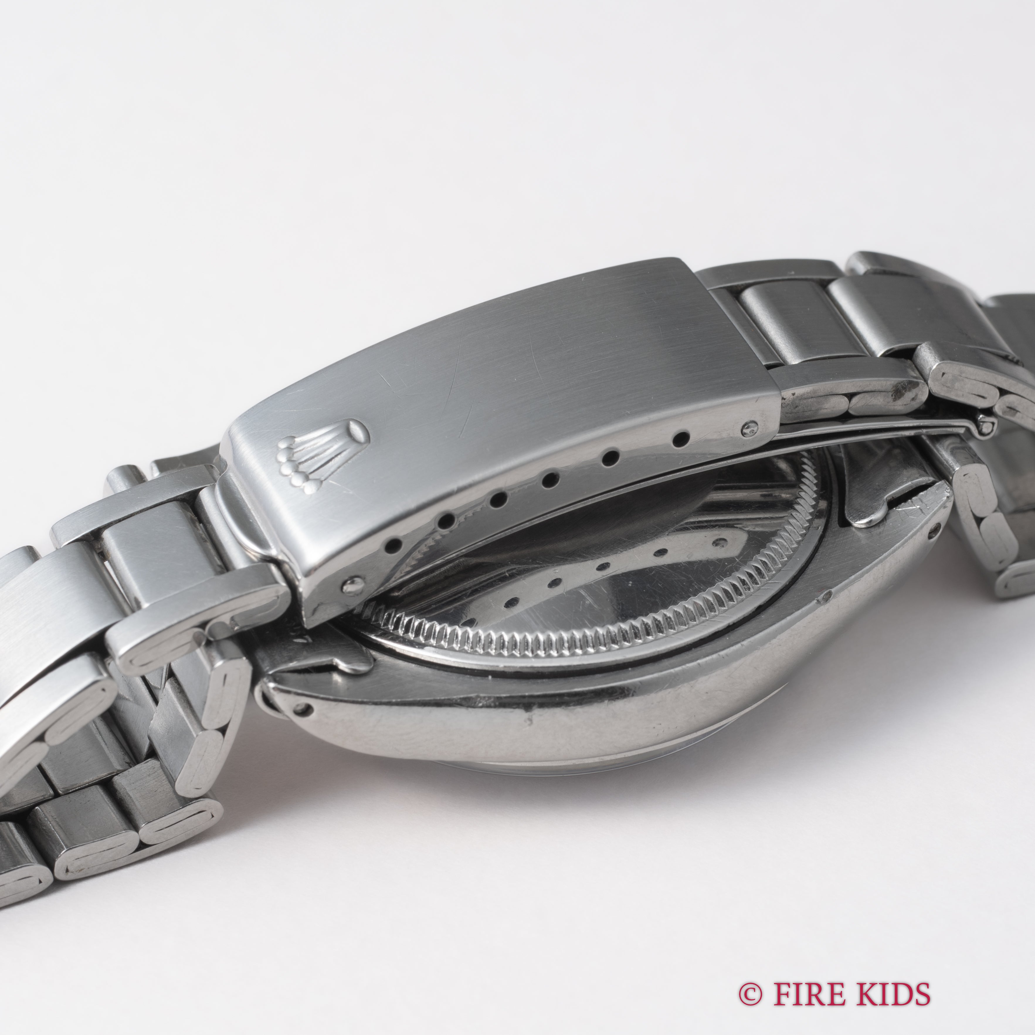 ロレックス エアキング 1971年製 Ref.5500 自動巻 ブルーグレーダイヤル 純正巻きオイスターブレス