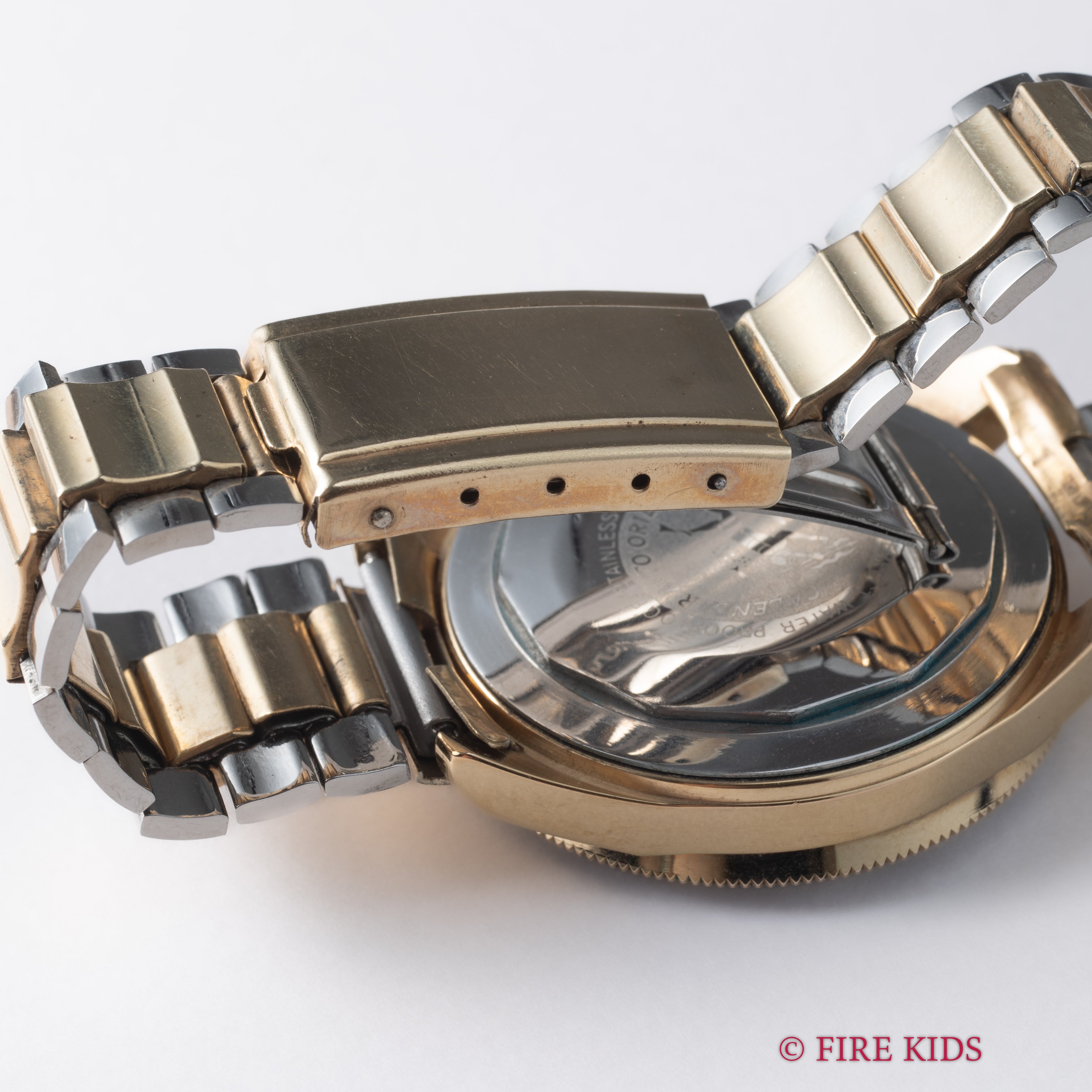 オリエント カレンダーオート21ダイバー 1960年代製 金張りケース 自動巻 純正コンビブレス