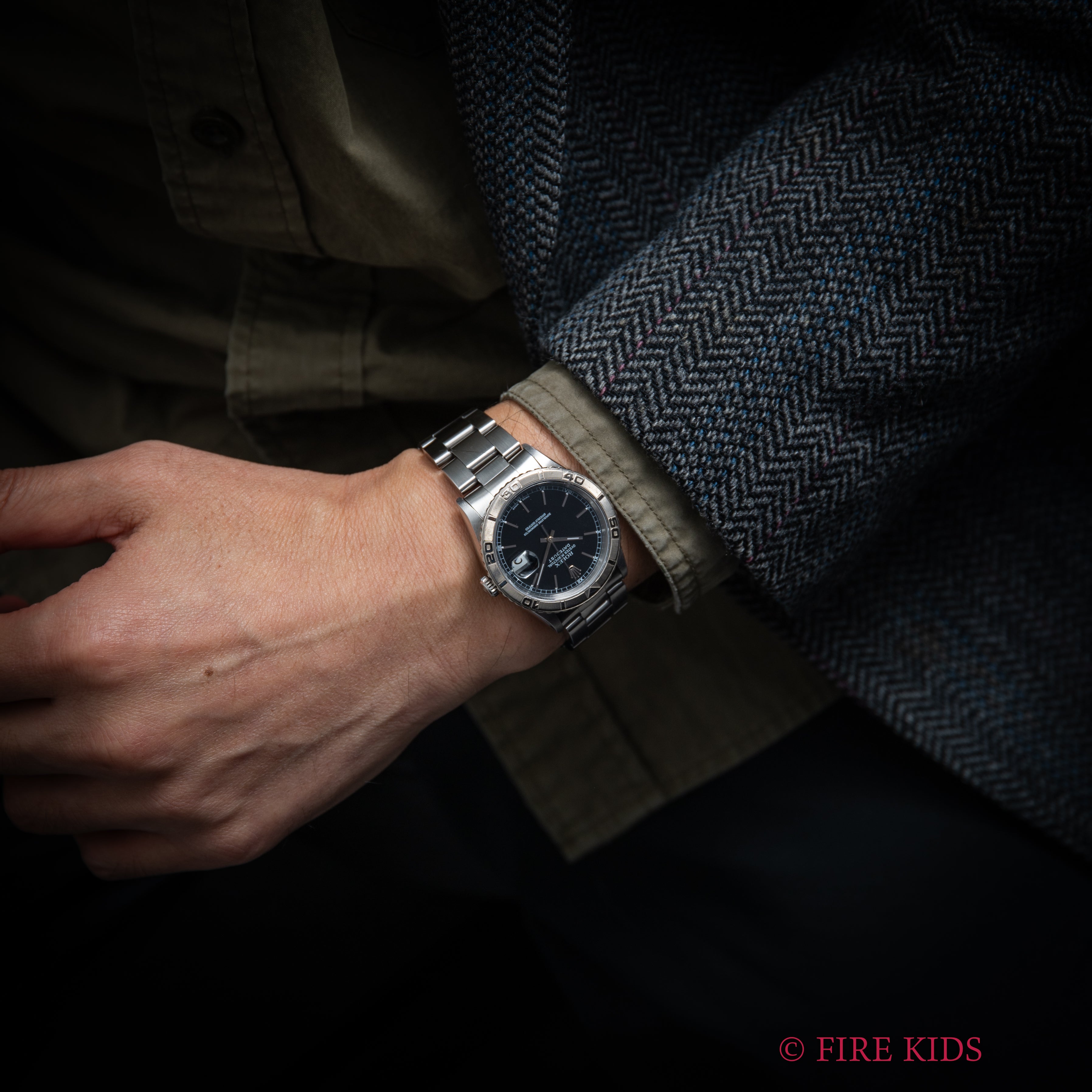 ロレックス サンダーバード 2000年製 Ref.16264 デイトジャスト ブラックダイヤル  ギャランティー 修理明細付