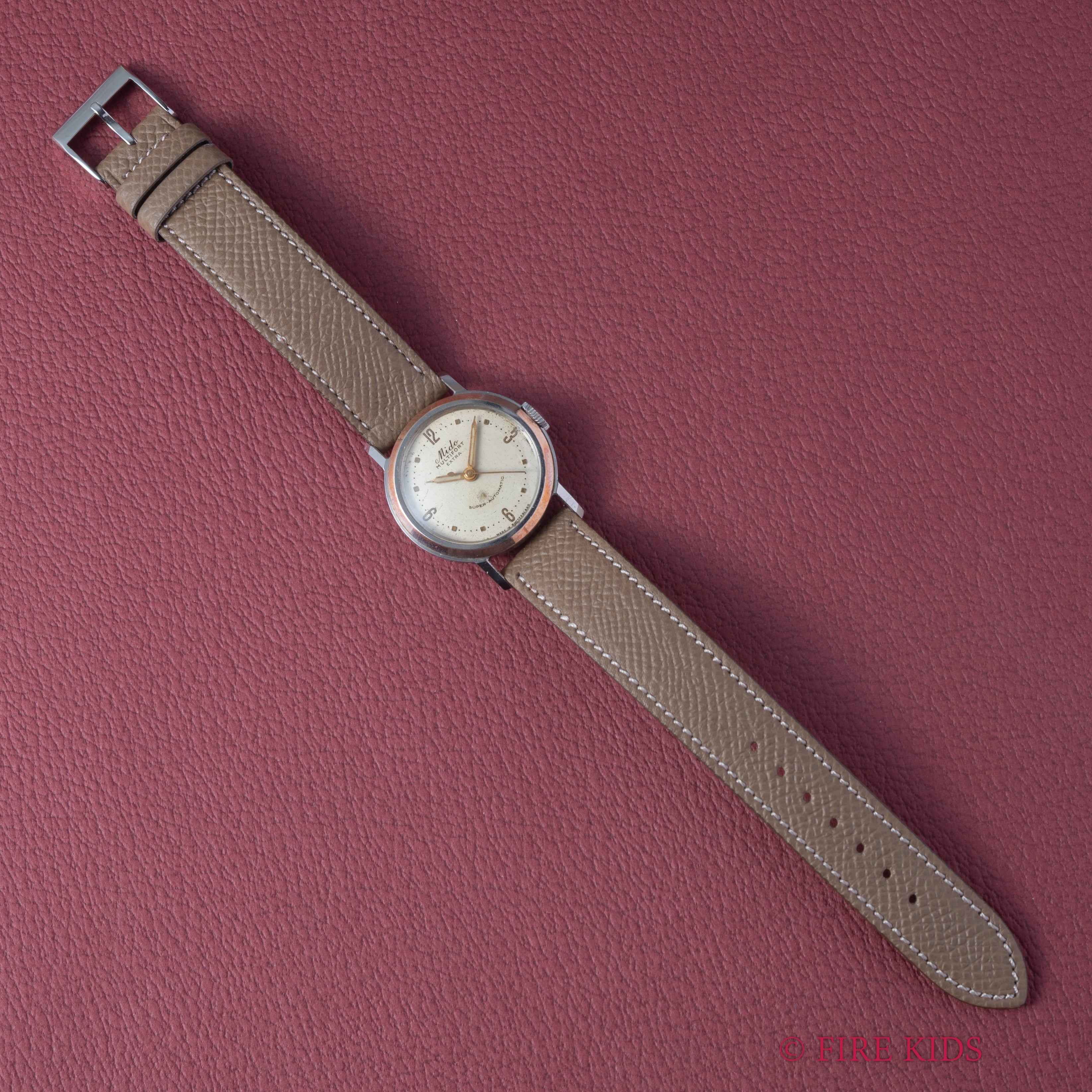 ミドー マルチフォート スーパーオートマチック ピンクゴールドコンビ 1940年代製 センタセコンド自動巻