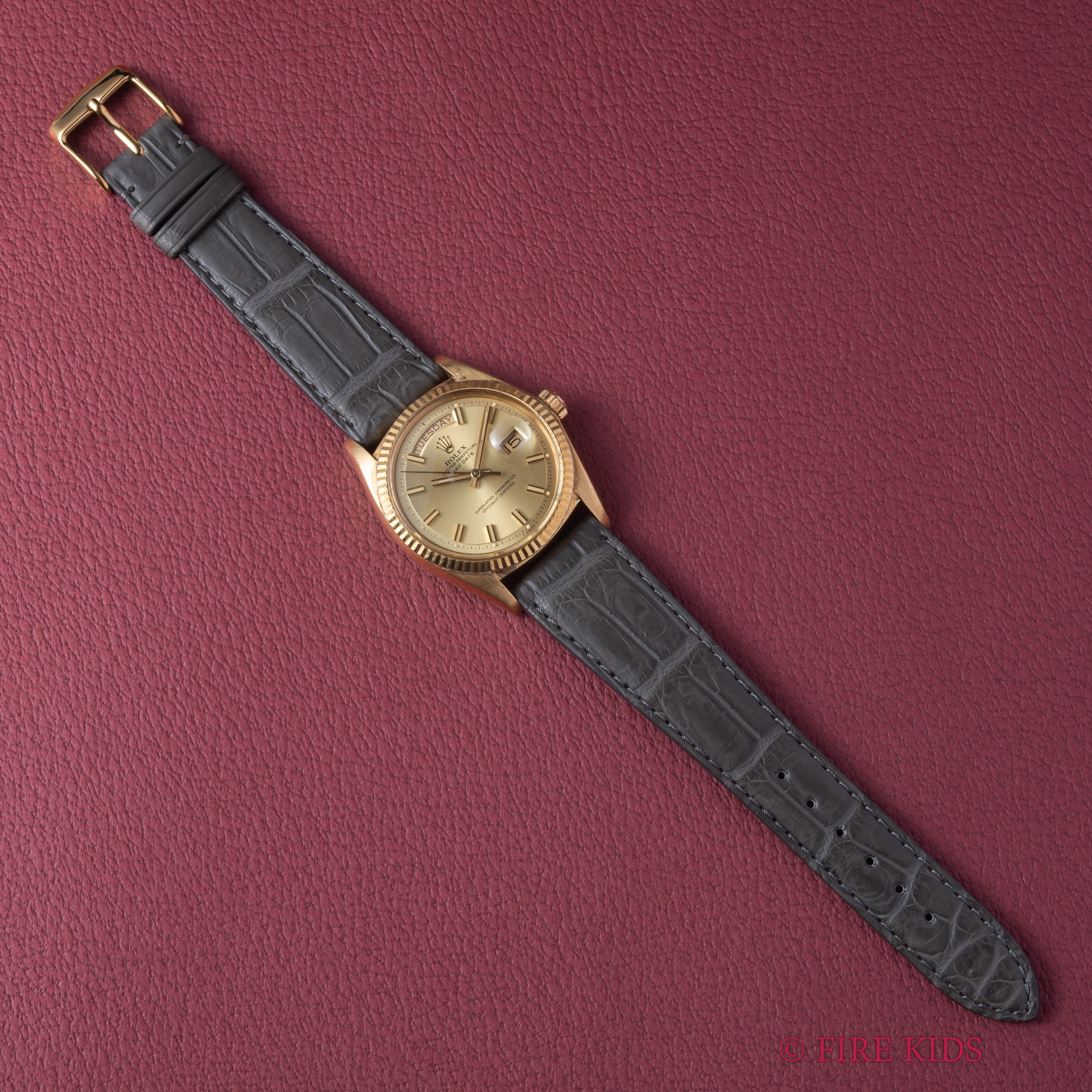 ロレックス デイデイト 1969年製 Ref.1803 18金無垢 シャンパンダイヤル  ワイドボーイ