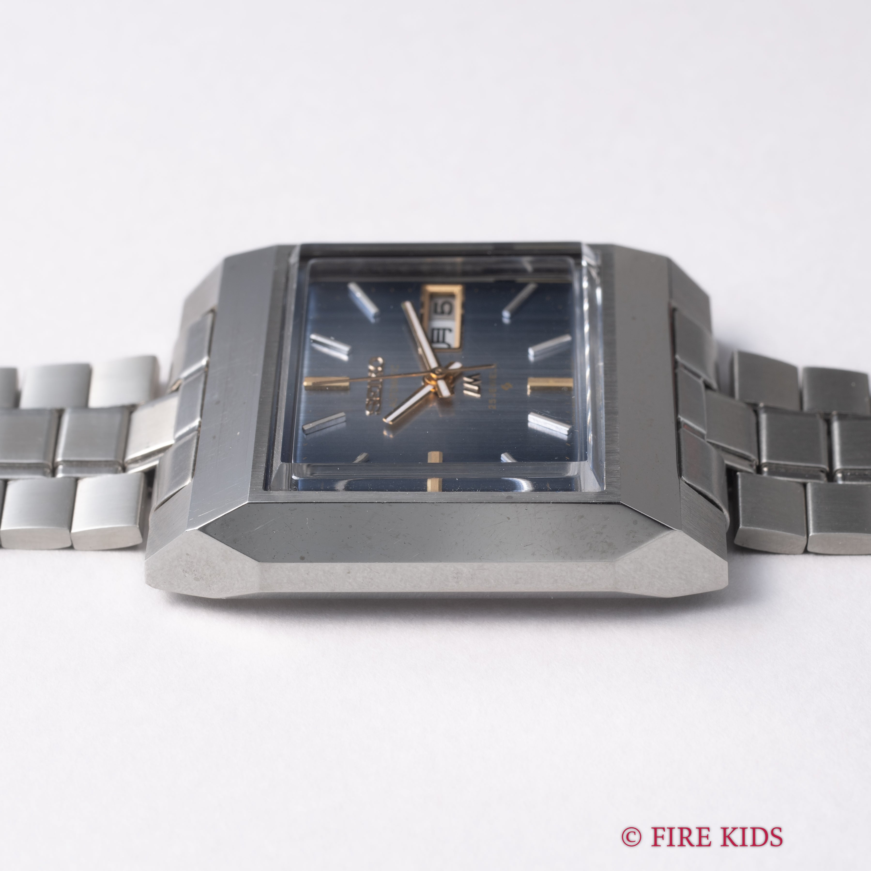 セイコー ロードマチック スクエアケース Ref.5606-5160 タグ付き ブルーダイヤル 純正ブレス タグ付き