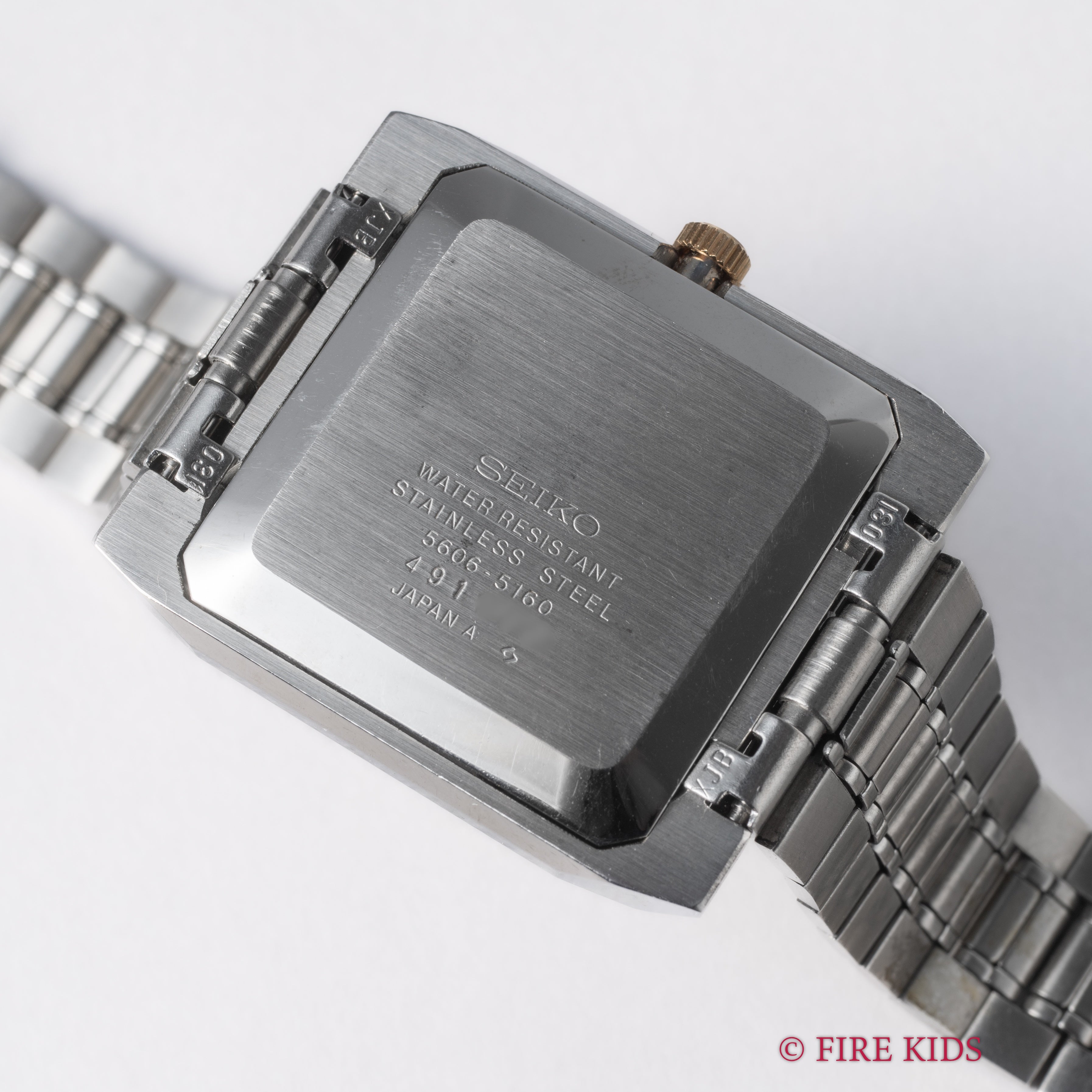 セイコー ロードマチック スクエアケース Ref.5606-5160 タグ付き ブルーダイヤル 純正ブレス タグ付き