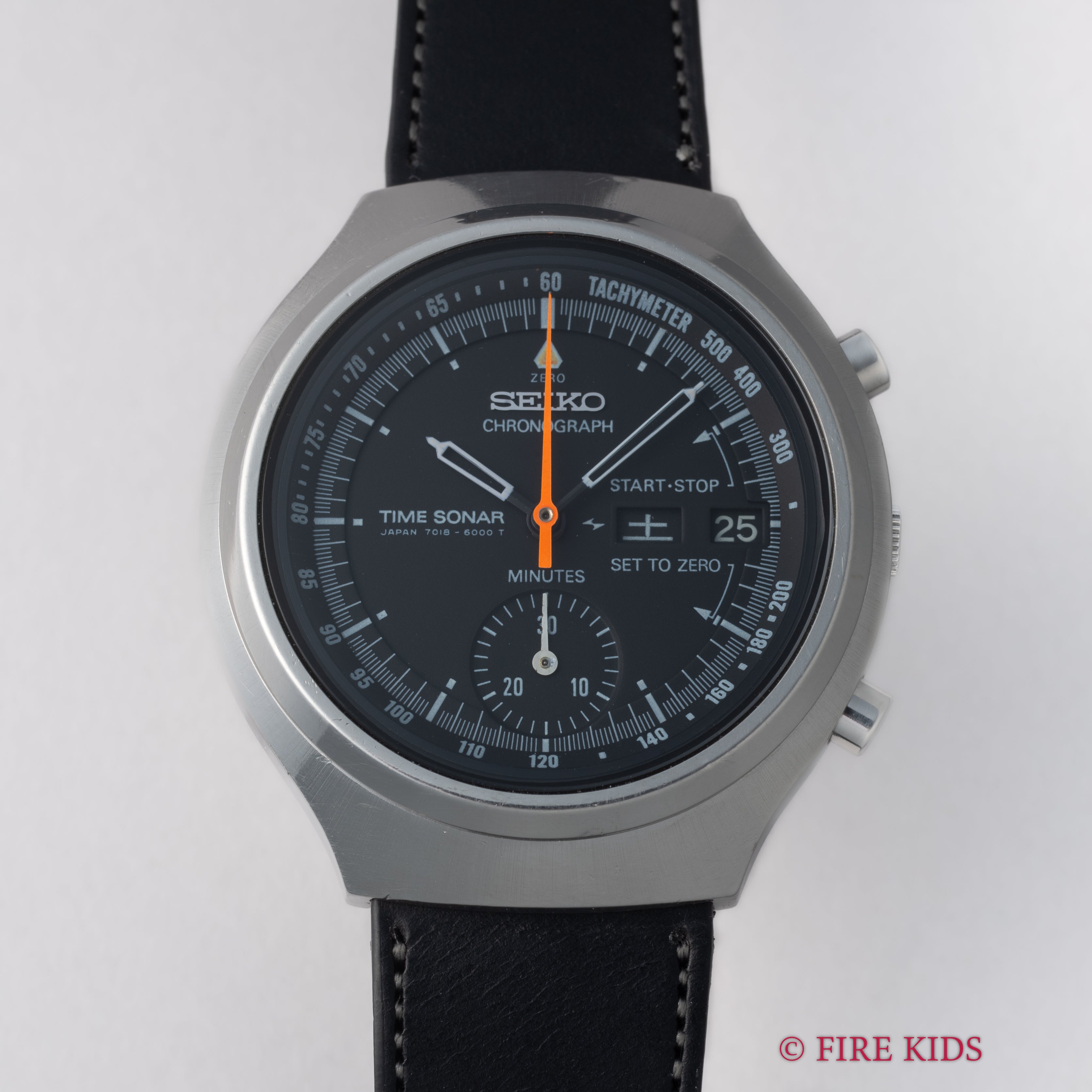 セイコー タイムソナー 1970年代製 Ref.7018-6000 両面スケルトン 自動巻クロノグラフ