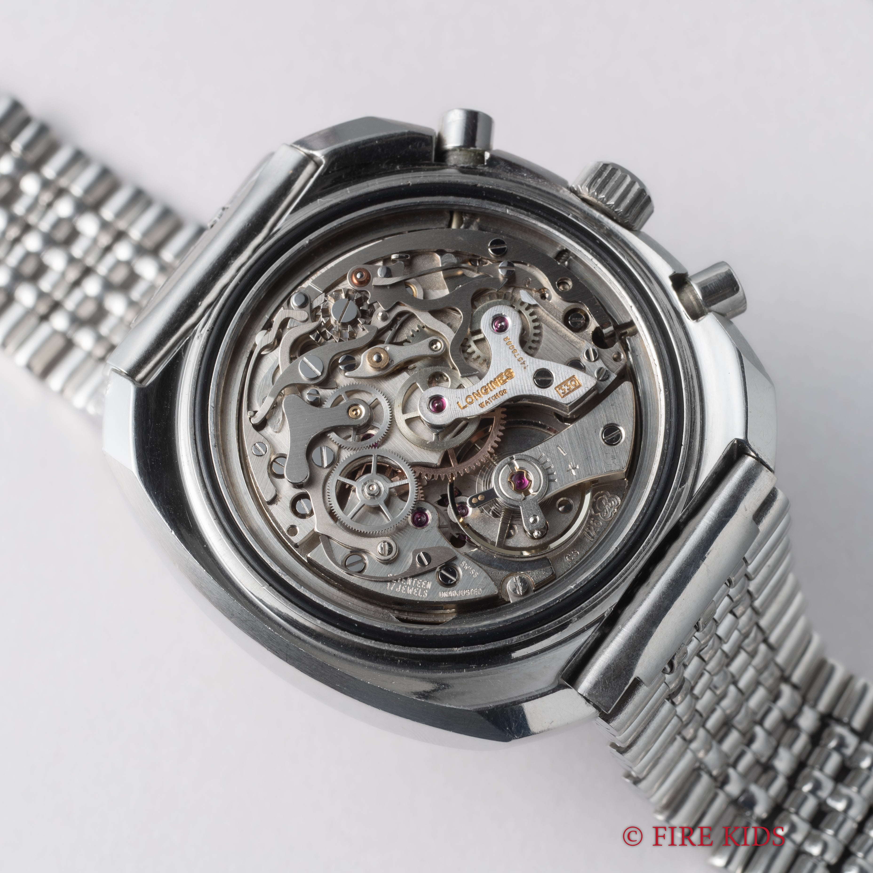 ロンジン コンクエスト クロノグラフ Ref.8595 1970 1969年製 Cal.330 バルジュー72 純正ブレス