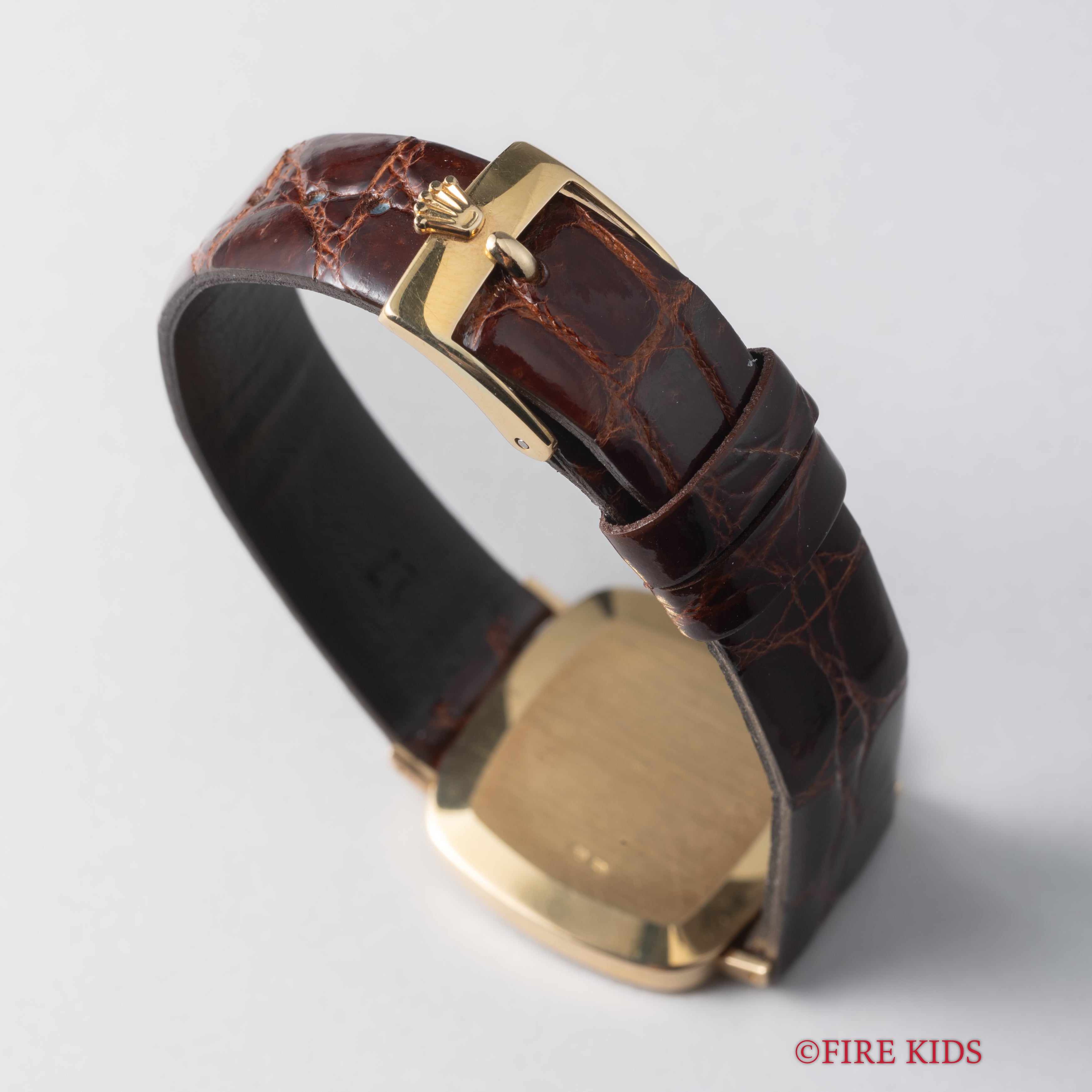 ロレックス 18金無垢チェリーニ 1981年製 Ref.4084 純正18金無垢尾錠付き 手巻き