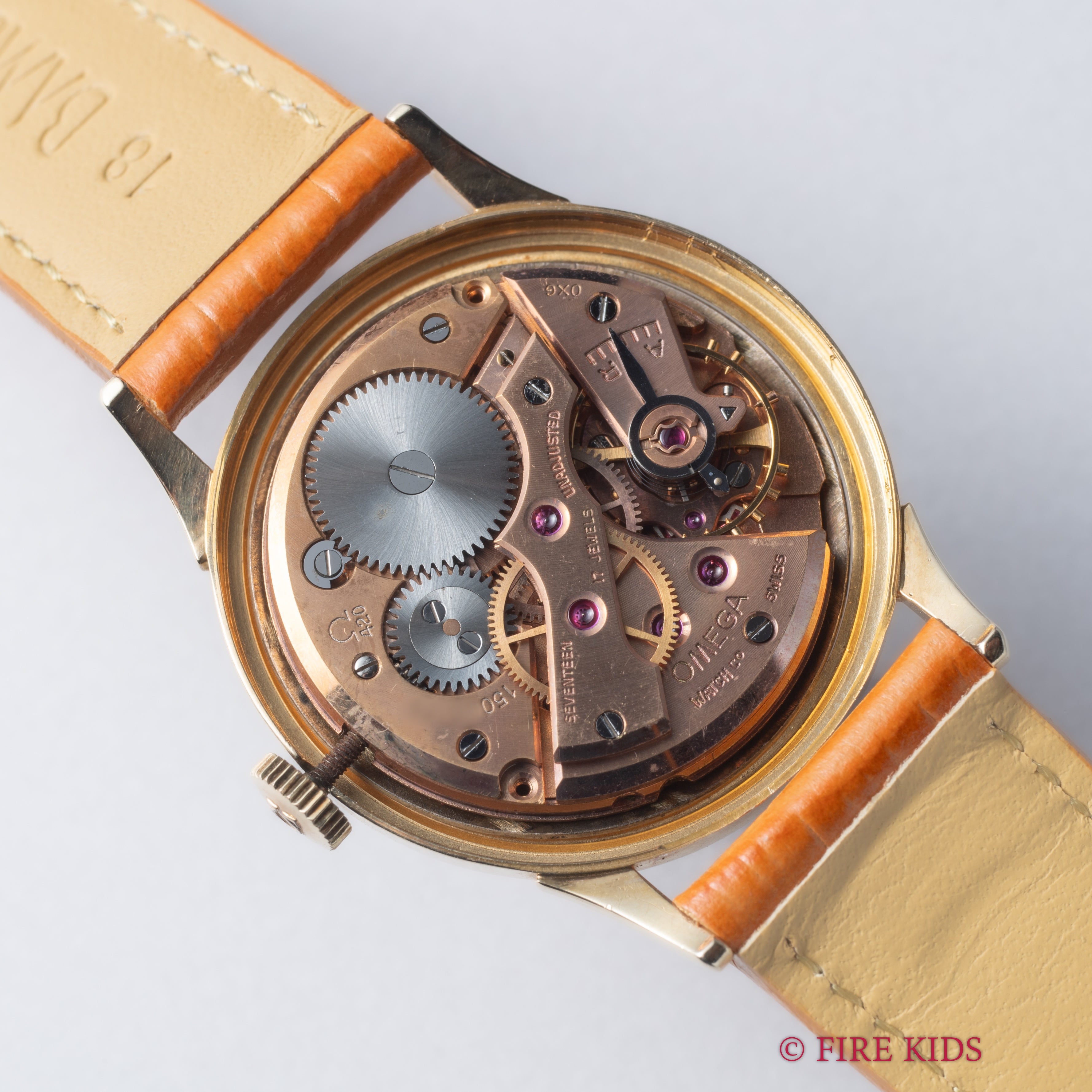 オメガ 14金無垢USケース 1956年製 Cal.420 手巻き