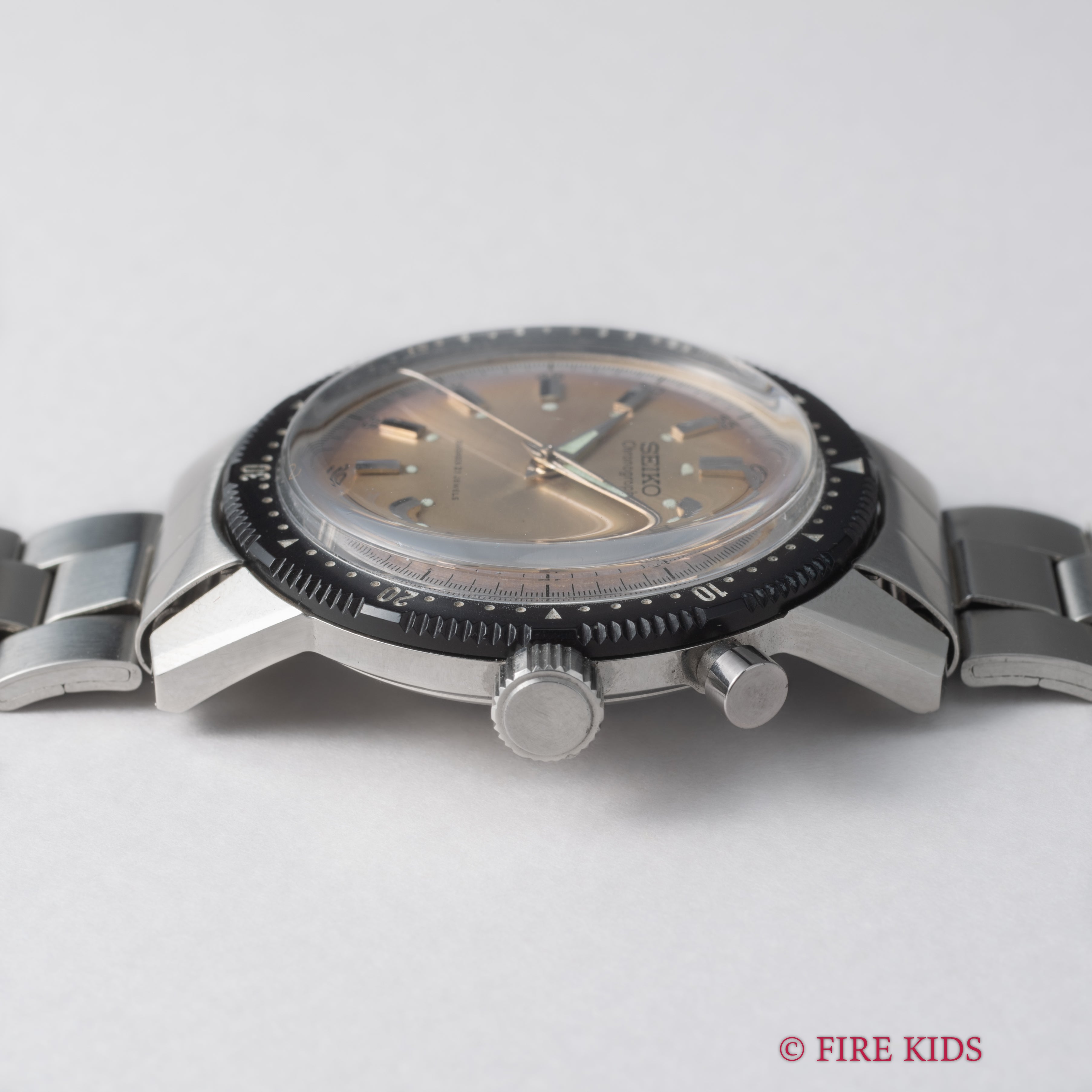 セイコー ワンプッシュクロノプラベゼル 1968年製 Ref.5719-8992 Cal.5719A ブレス付