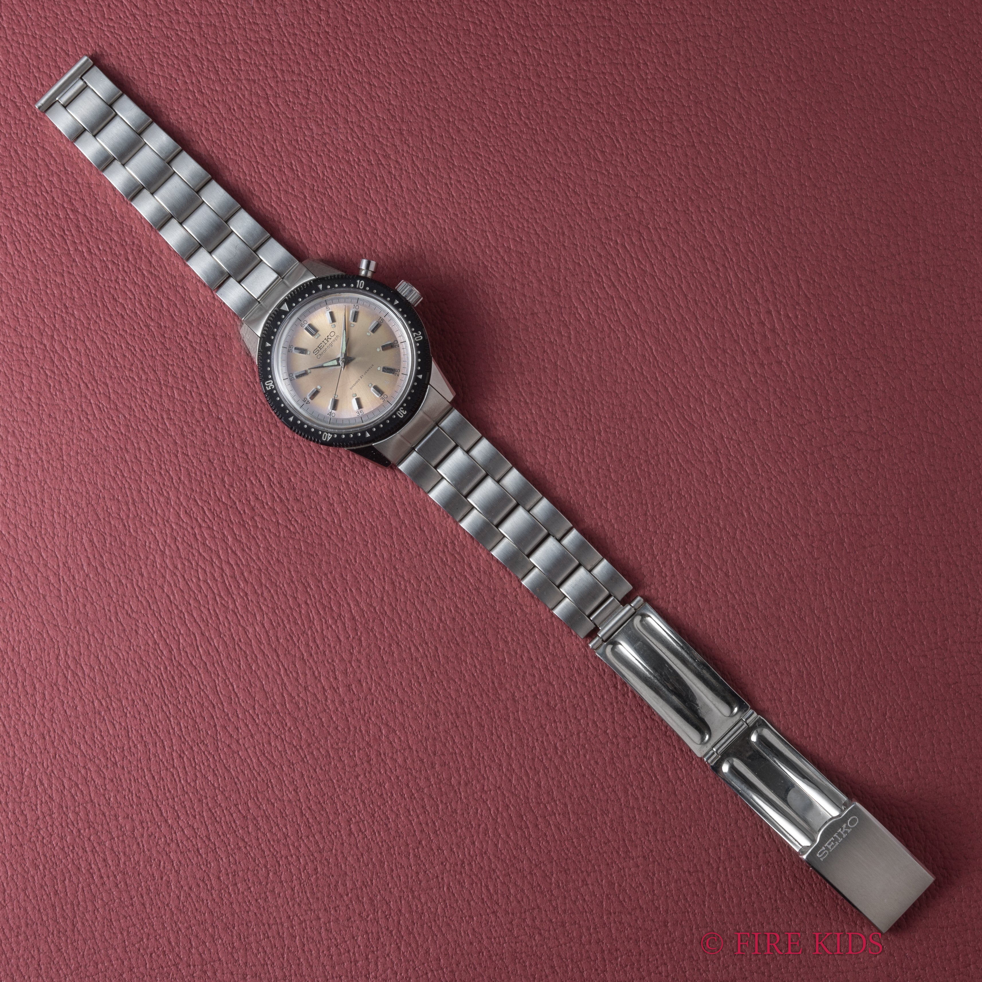 セイコー ワンプッシュクロノプラベゼル 1968年製 Ref.5719-8992 Cal.5719A ブレス付